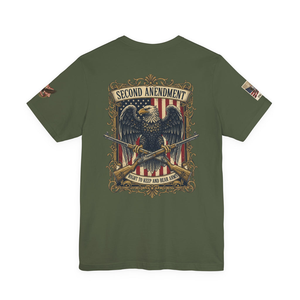 Second Amendment Eagle T-Shirt - Right to Keep and Bear Arms Graphic Tee