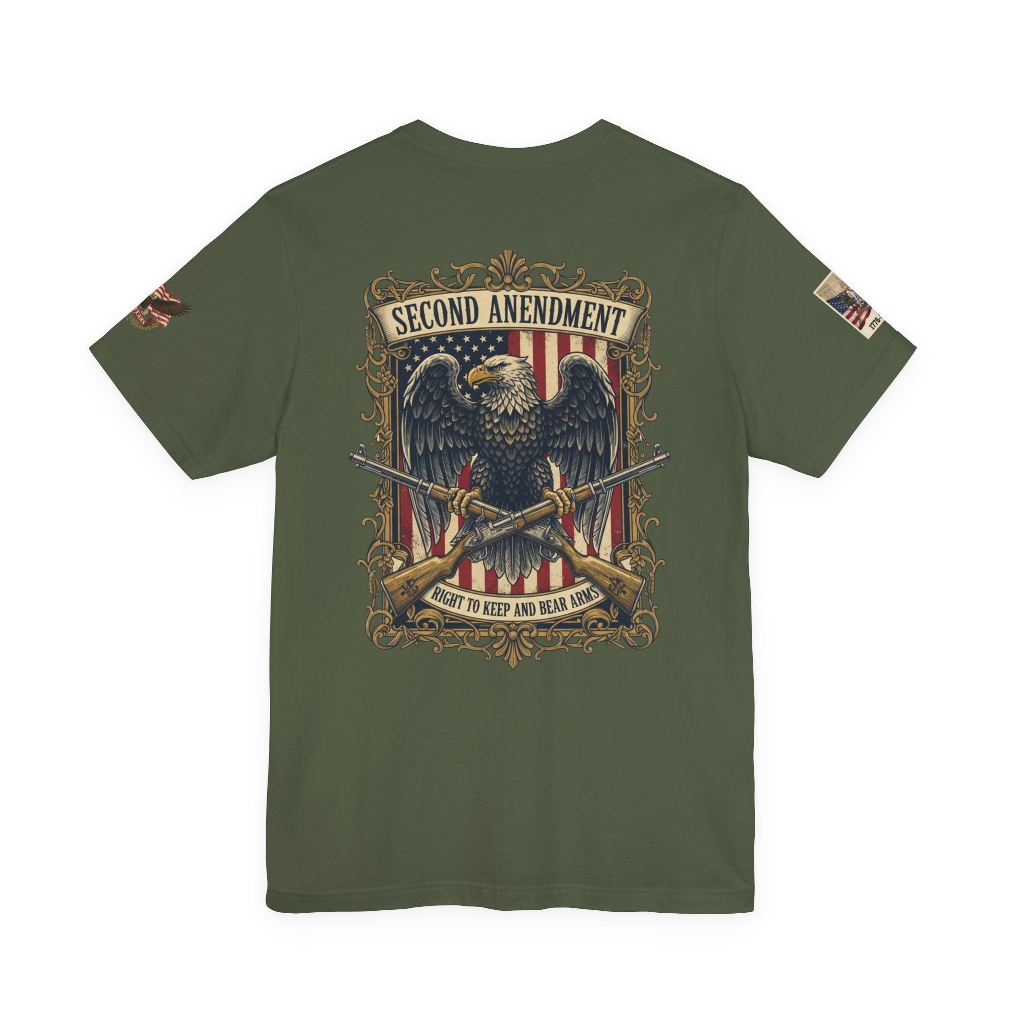 Second Amendment Eagle T-Shirt - Right to Keep and Bear Arms Graphic Tee