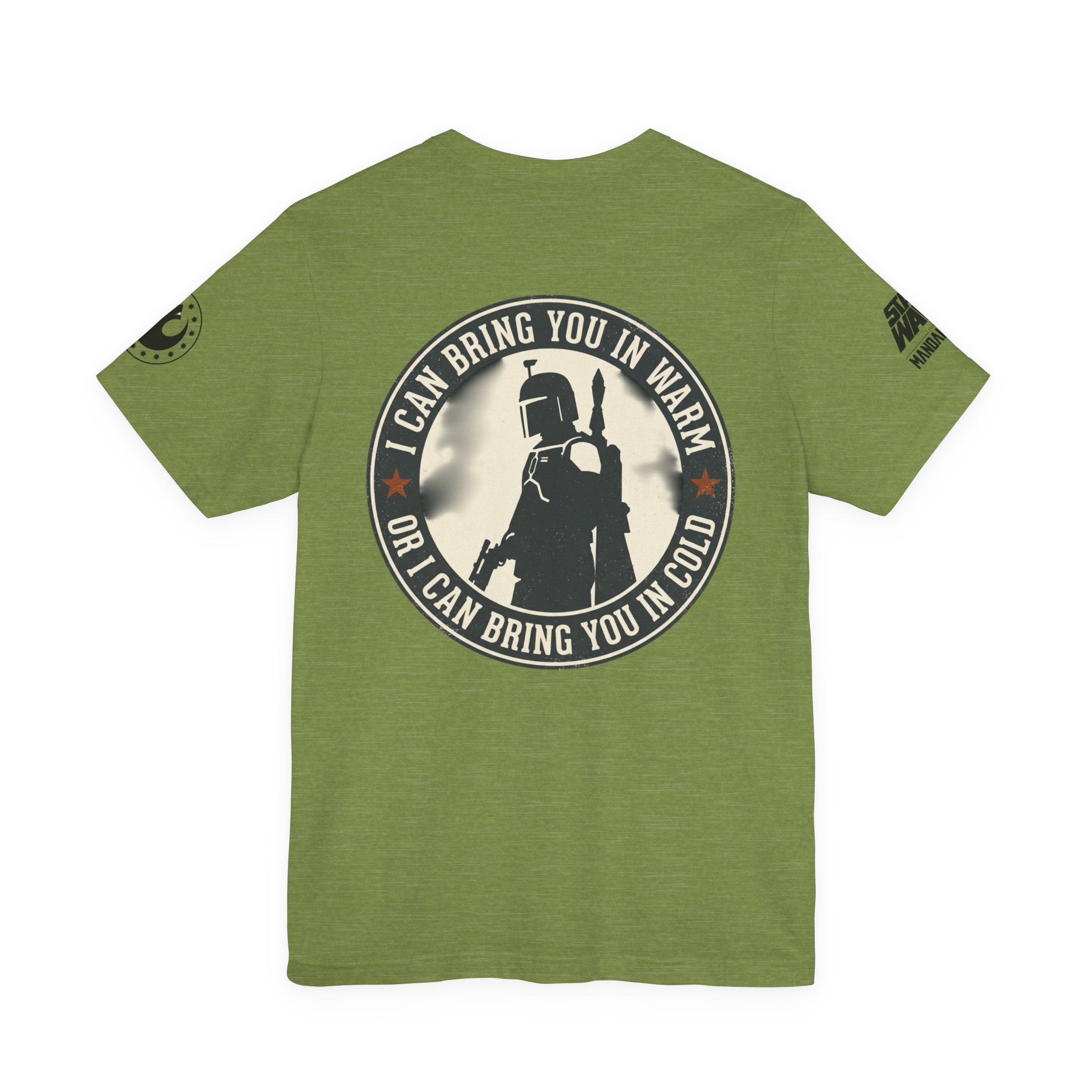 Boba Fett Mandalorian T-Shirt — "I Can Bring You in Warm or Cold" Graphic Tee