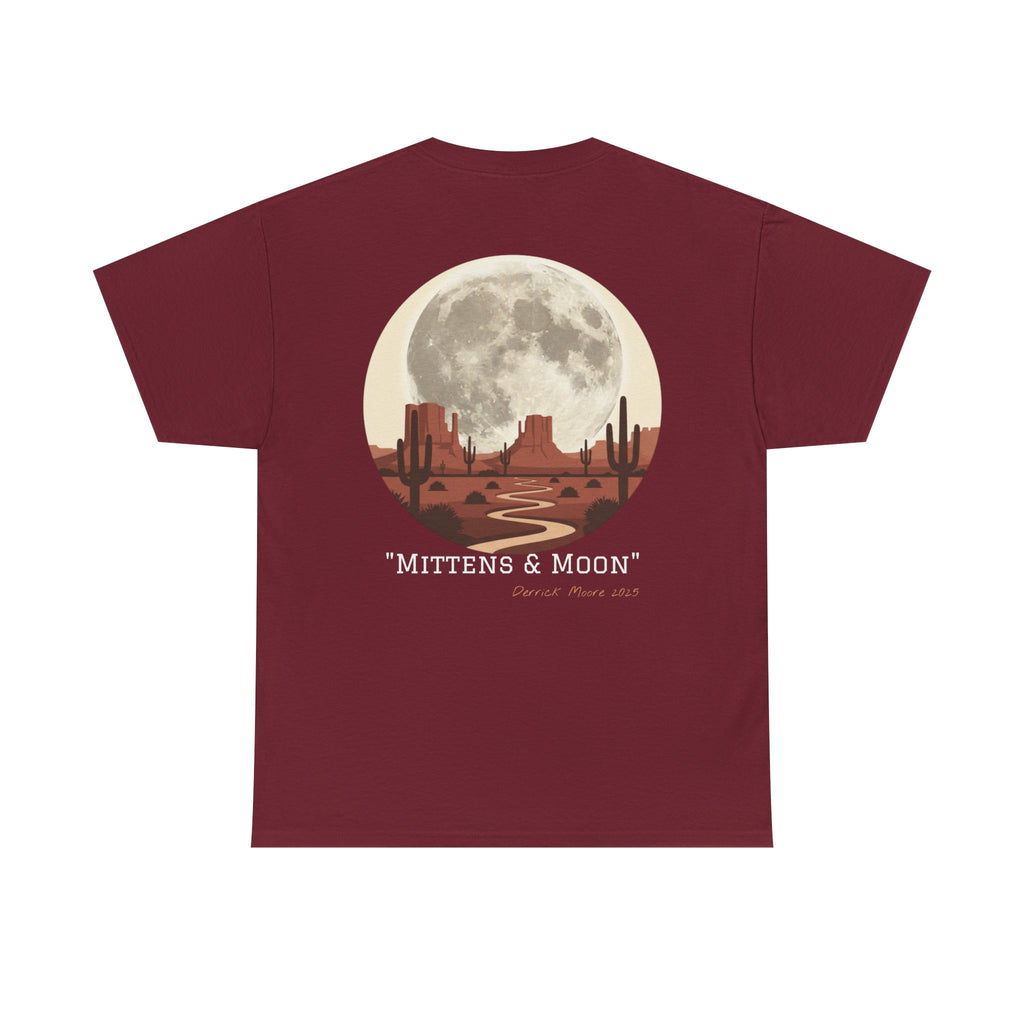"Mittens & Moon" Graphic Tee--Moonrise Desert T‑Shirt