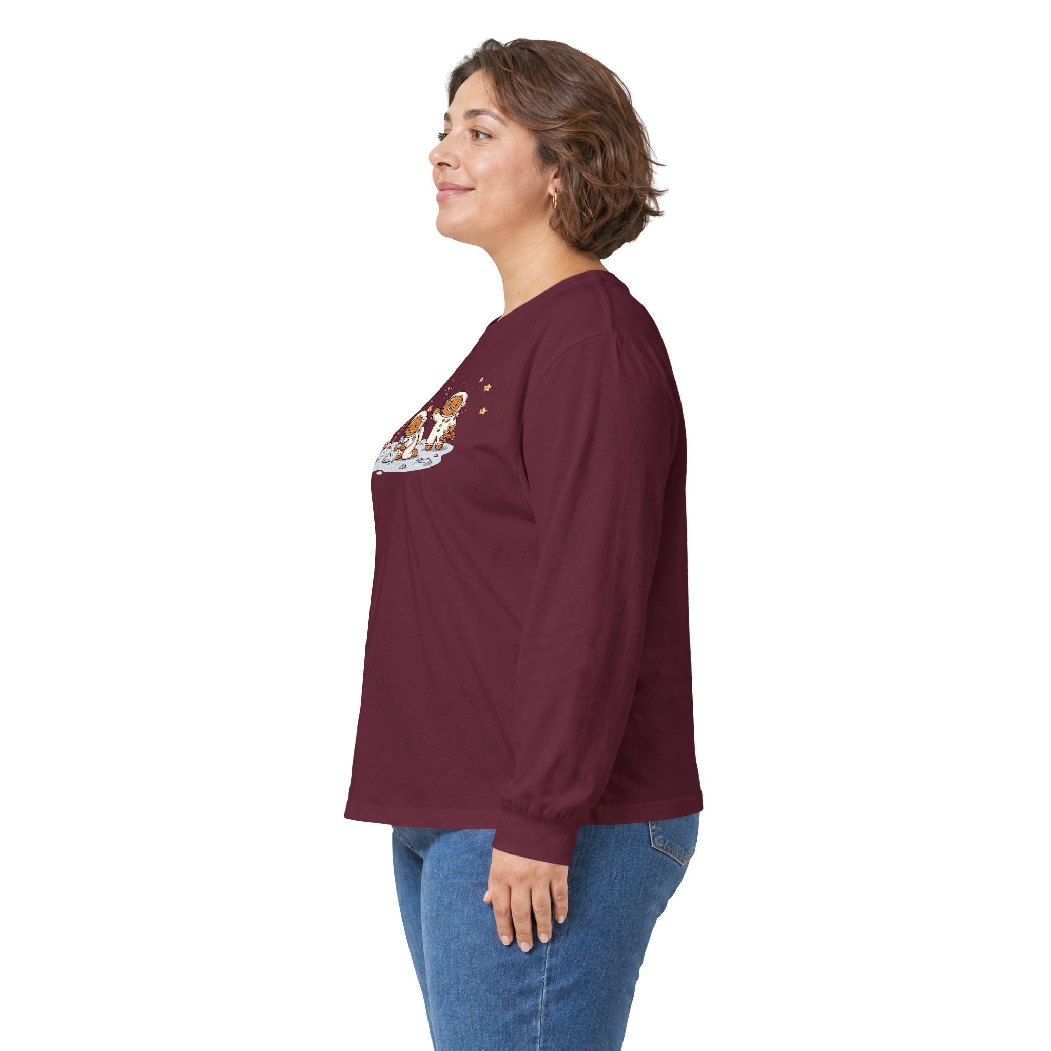 Christmas Gingerbread Crew Long Sleeve Tee — "Merry Christmas 2026"