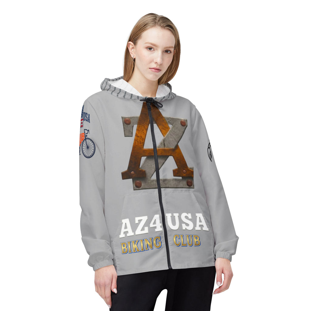 AZ4USA Windbreaker Jacket - American Pride - Arizona Roots Hooded Windbreaker
