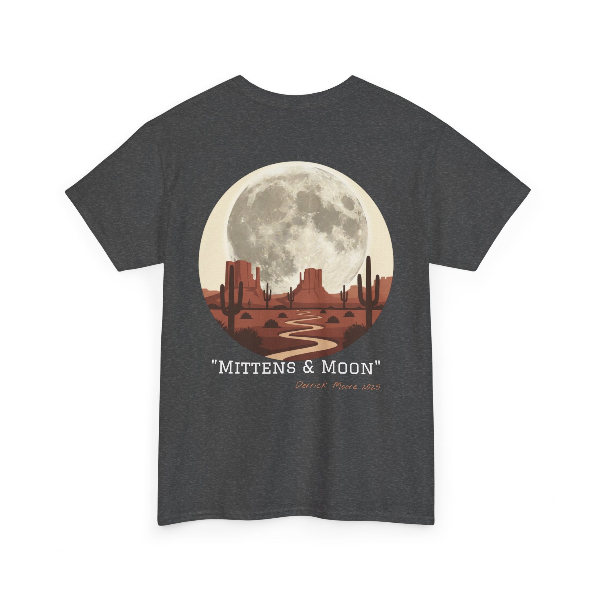 "Mittens & Moon" Graphic Tee--Moonrise Desert T‑Shirt