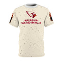 Arizona Cardinals Split-Color Logo Tee — All-Over Print Fan Shirt