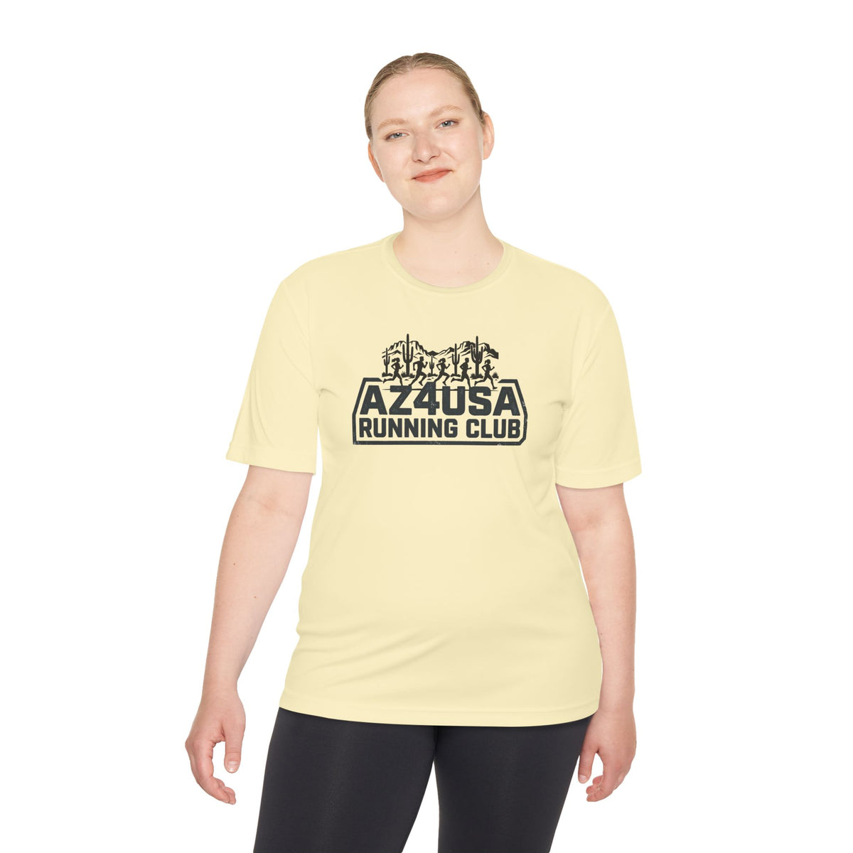 Az4USA Running Club Moisture-Wicking Tee — Trail Skyline Graphic