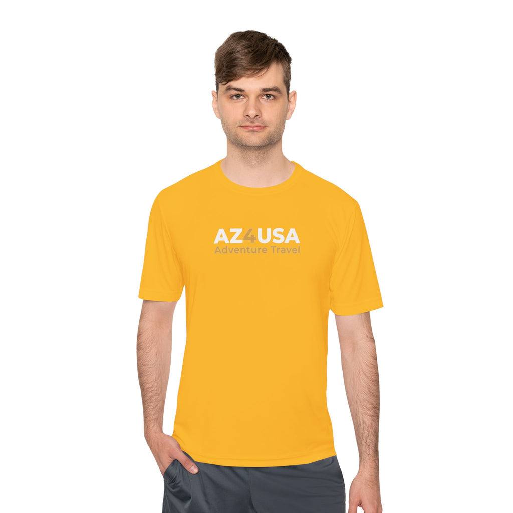 Adventure Travel Tee — “Adventure with a Sting!” Graphic Moisture-Wicking Shirt