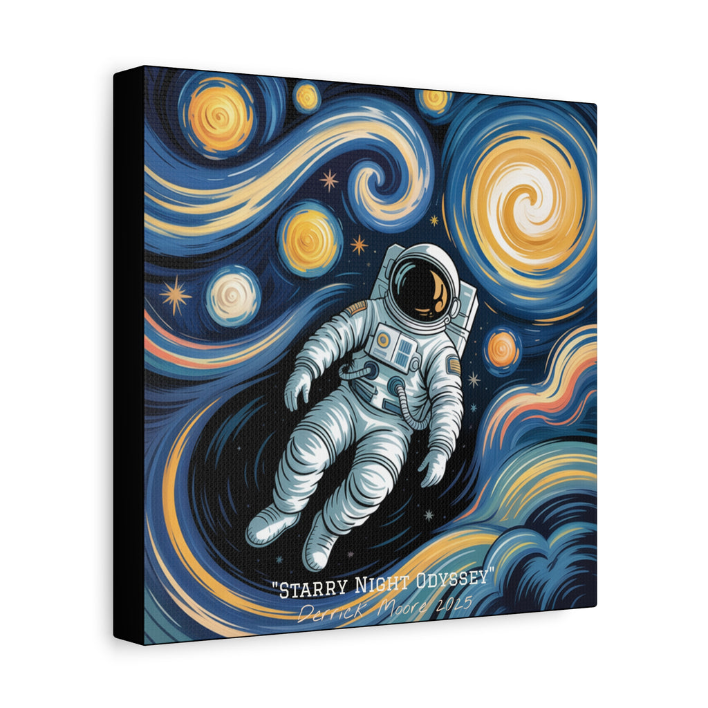 "Starry Night Odyssey" 2025 - Matte Stretched Canvas Wall Art