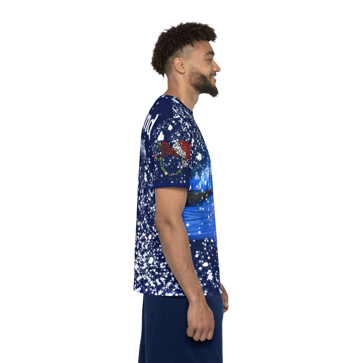 Disneyland Christmas Castle All-Over Print - mens jersey