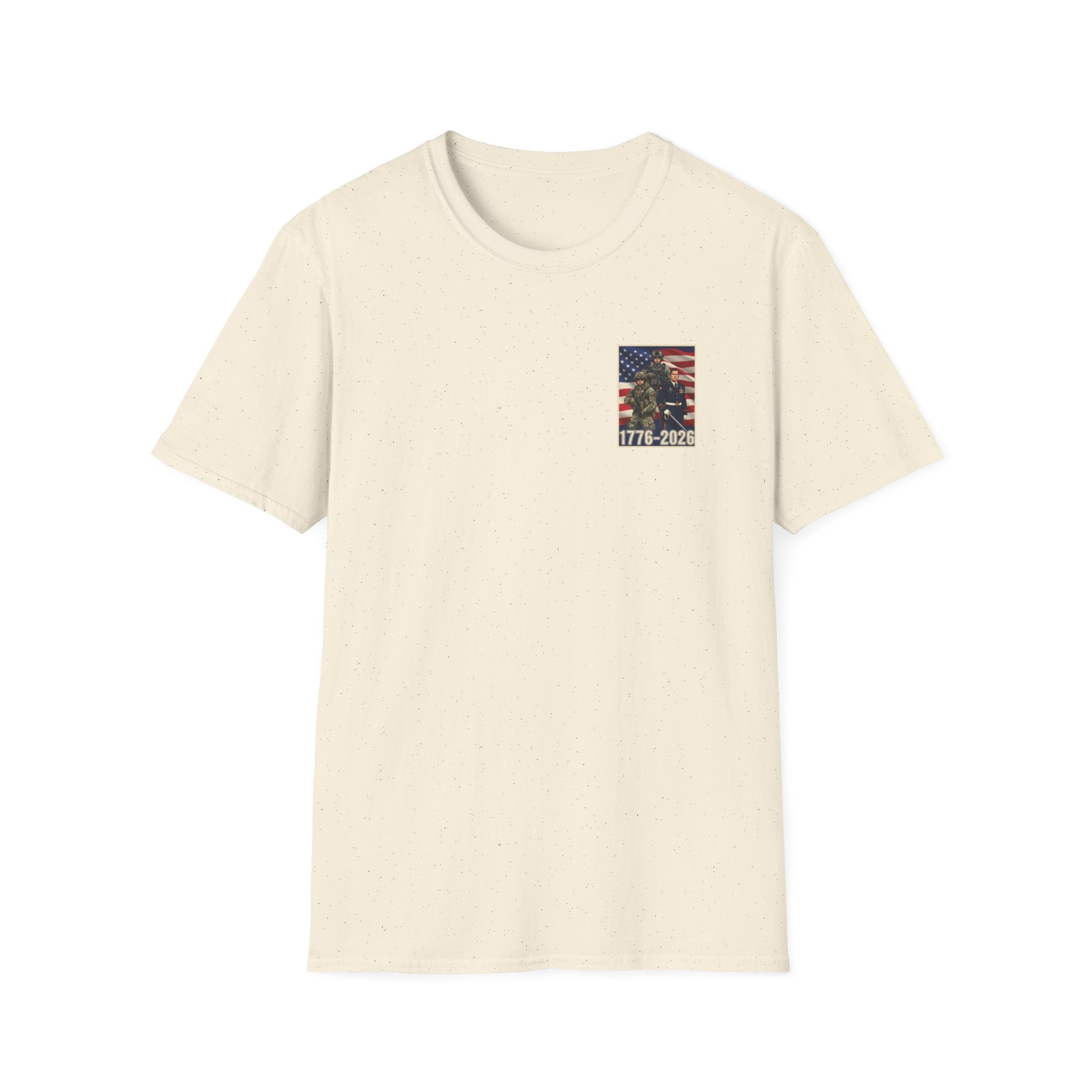Patriotic Eagle 250 YEARS T-Shirt — "God Bless America" Born Free USA Tee