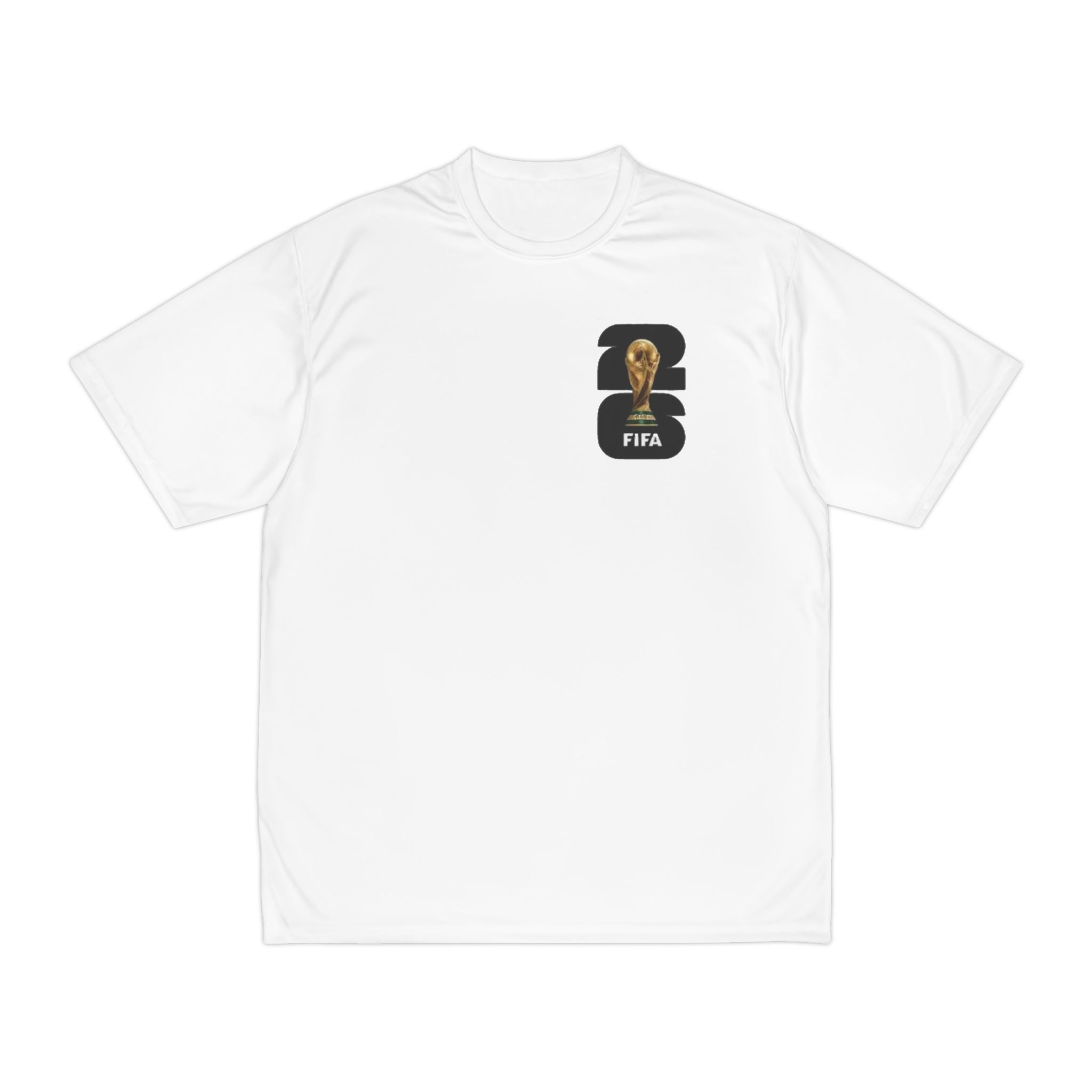 Soccer Goal! Performance Tee — World Cup Trophy Graphic
