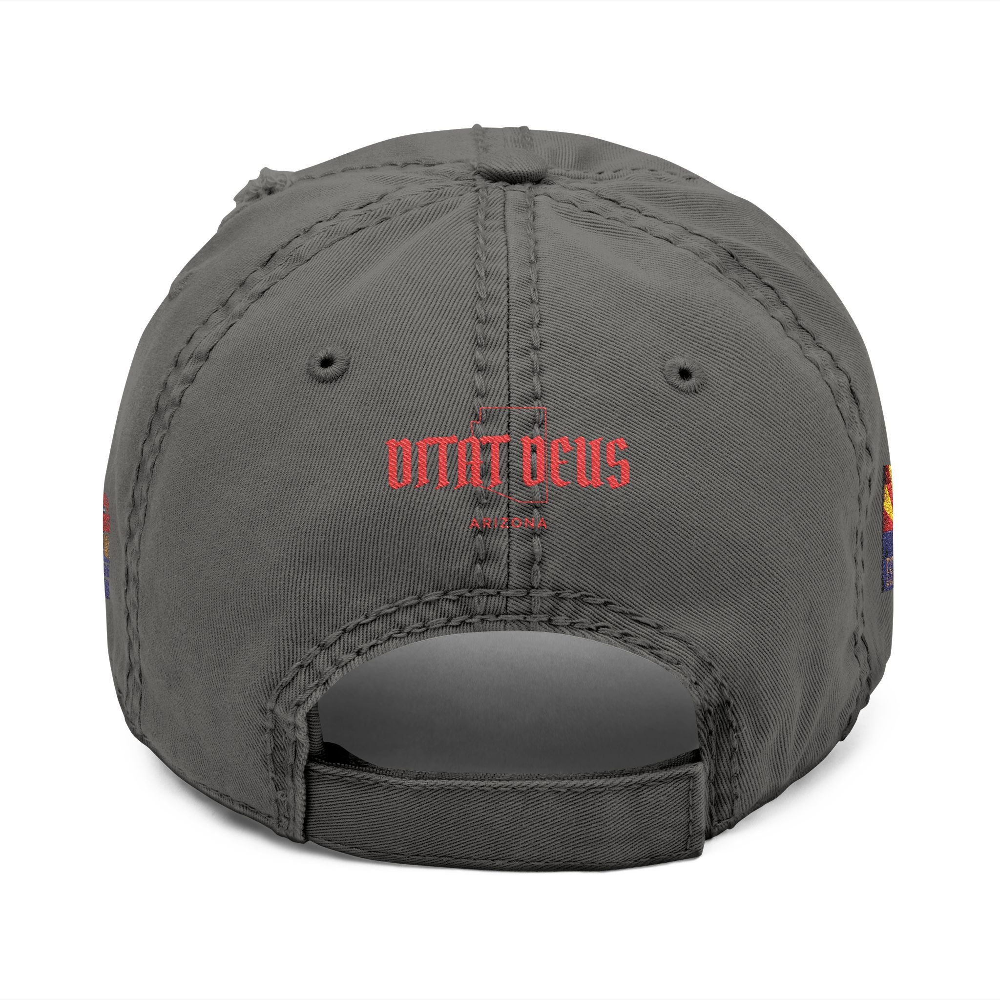 AZ4USA Distressed Dad Hat — Embroidered 'AZ4USA Baseball Cap with Flag