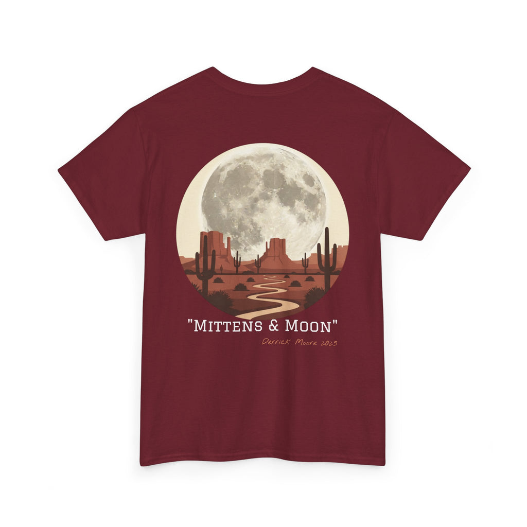 "Mittens & Moon" Graphic Tee--Moonrise Desert T‑Shirt