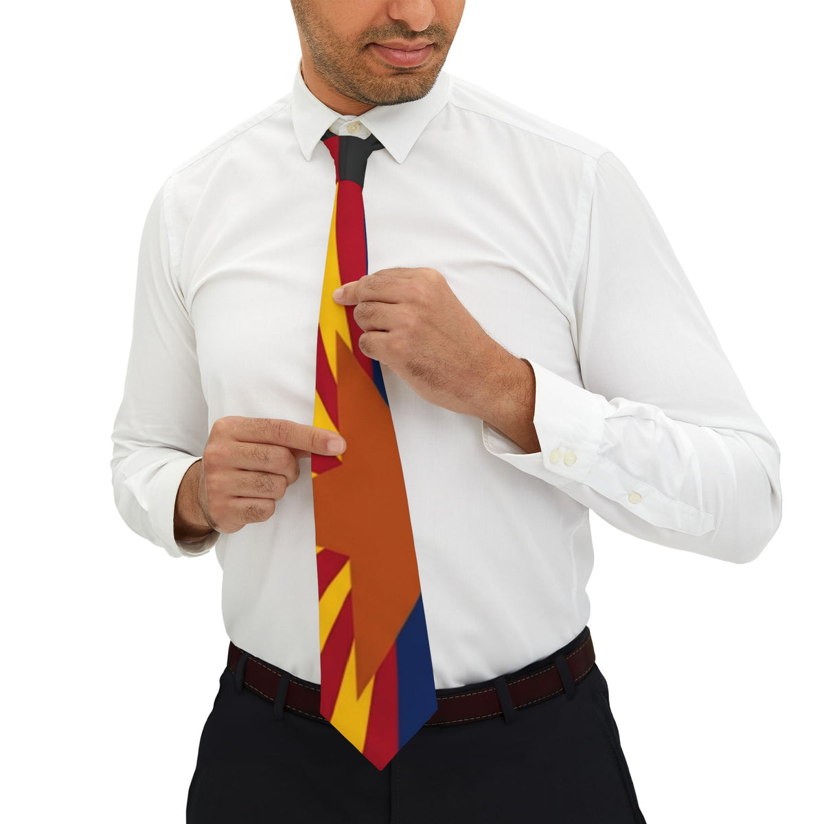 Arizona Flag Necktie — Bold State Pride Tie for Patriotic Occasions
