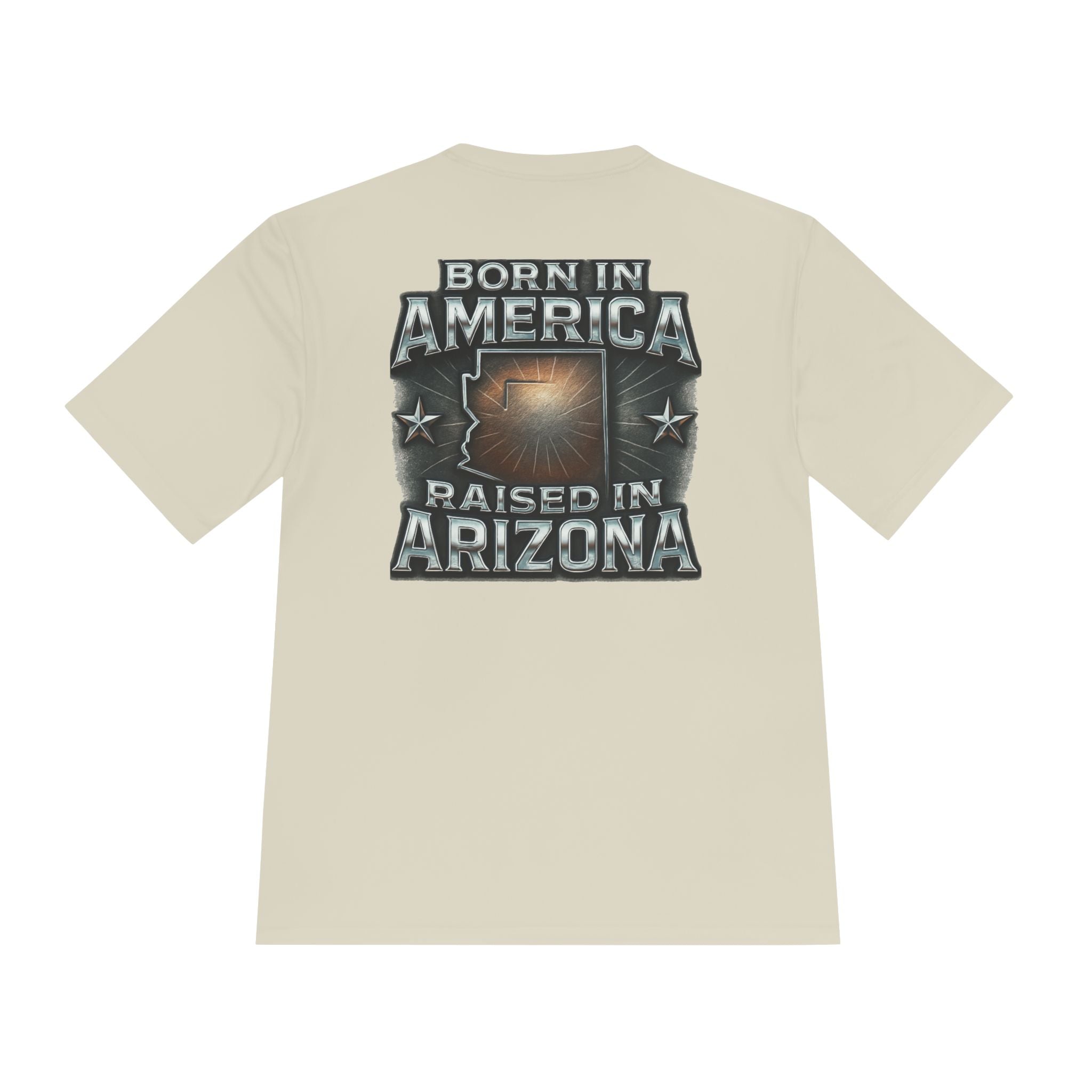 Born in America Raised in Arizona Unisex Tee, Arizona Pride Shirt, American Flag Tee, Summer Vacation Top, Gift for Arizona Lovers