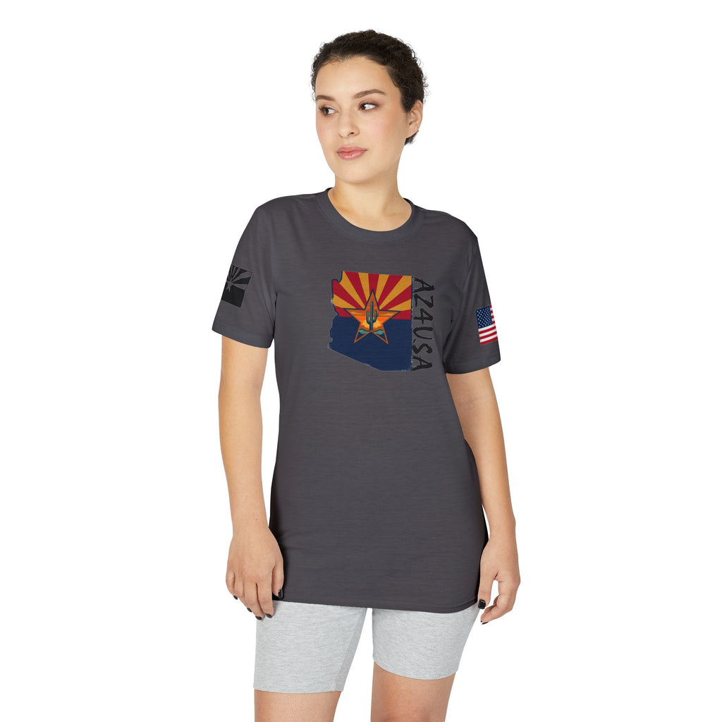 Arizona Flag "AZ4USA" Team T-Shirt — State Pride Running/Team Shirt