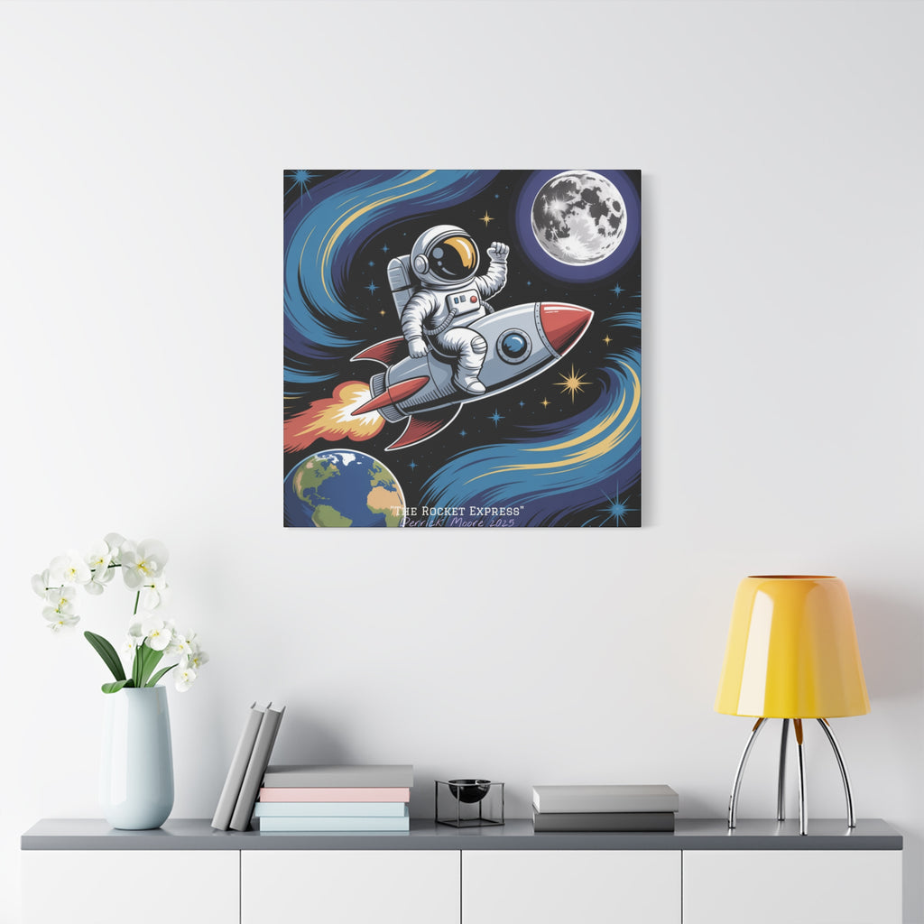 "The Rocket Express" 2025 - Matte Stretched Canvas Wall Art