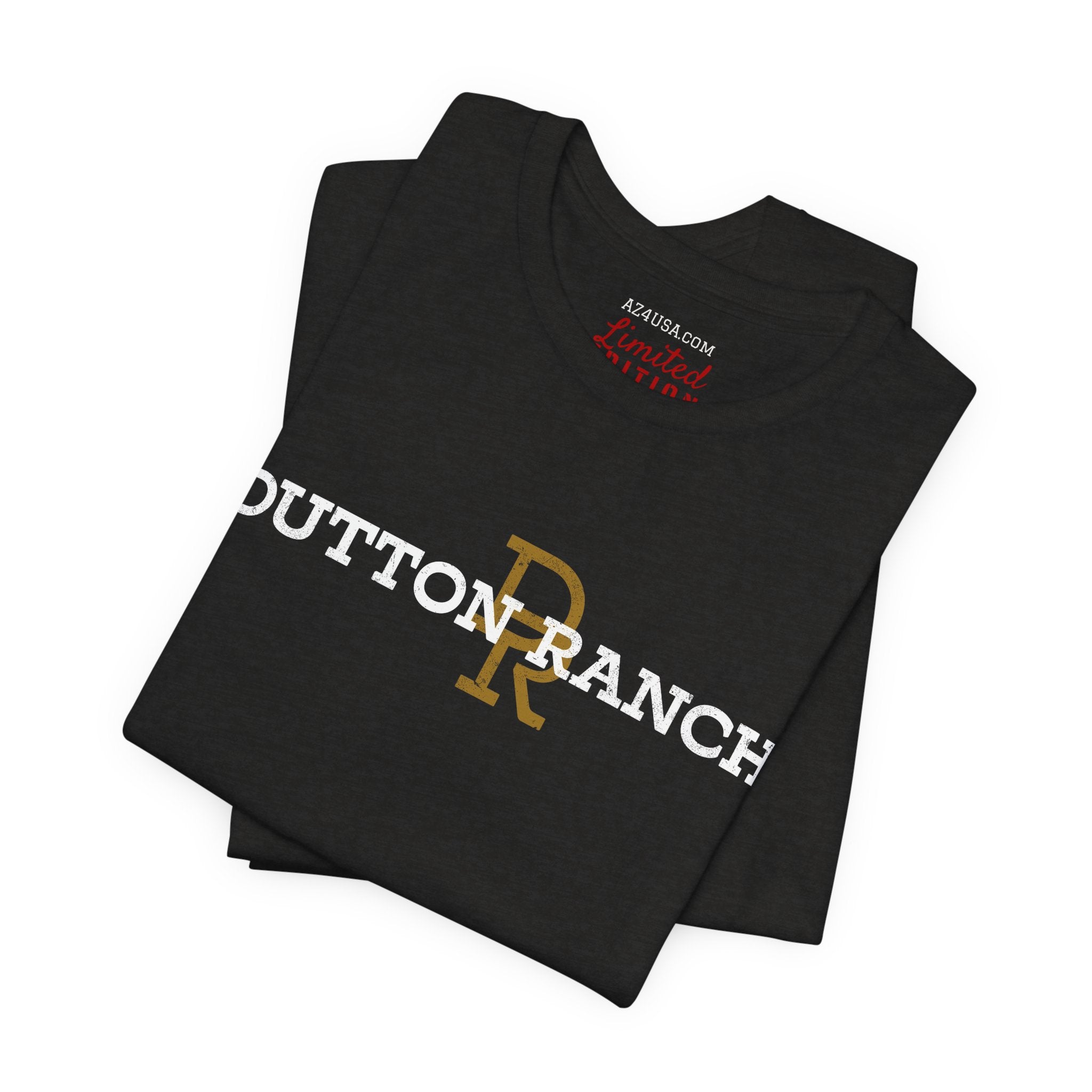 DR Monogram Tee — Vintage Gold Logo Short Sleeve Shirt