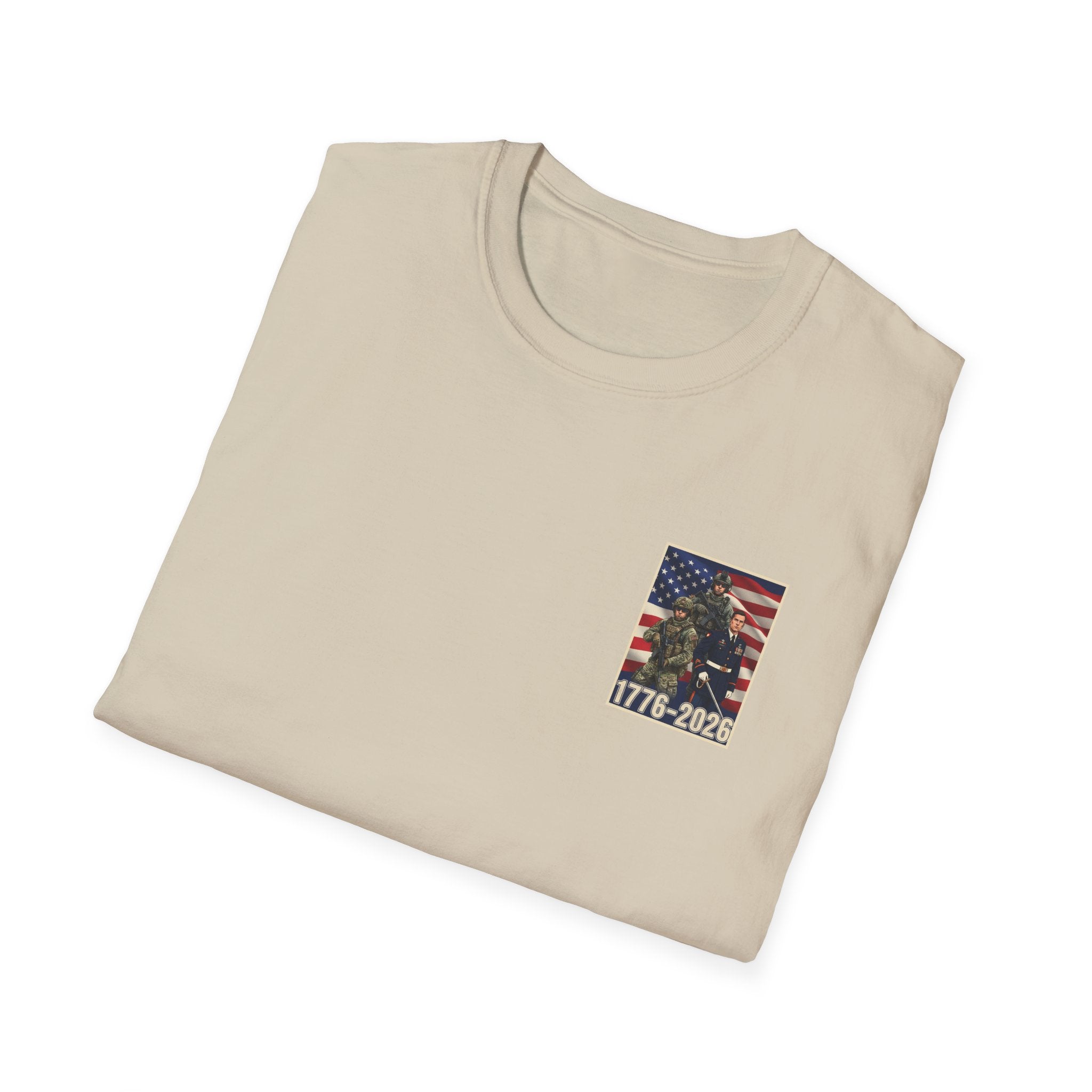 Patriotic Eagle 250 YEARS T-Shirt — "God Bless America" Born Free USA Tee
