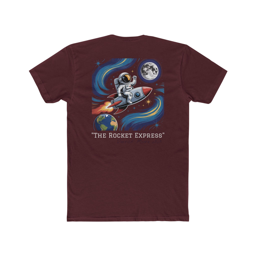 "The Rocket Express" 2025 on back - space4me front logo T-Shirt