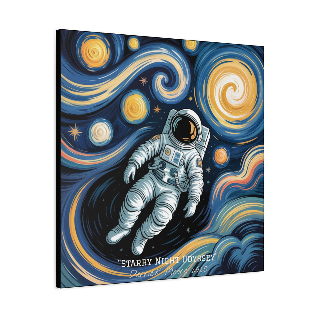"Starry Night Odyssey" 2025 - Matte Stretched Canvas Wall Art