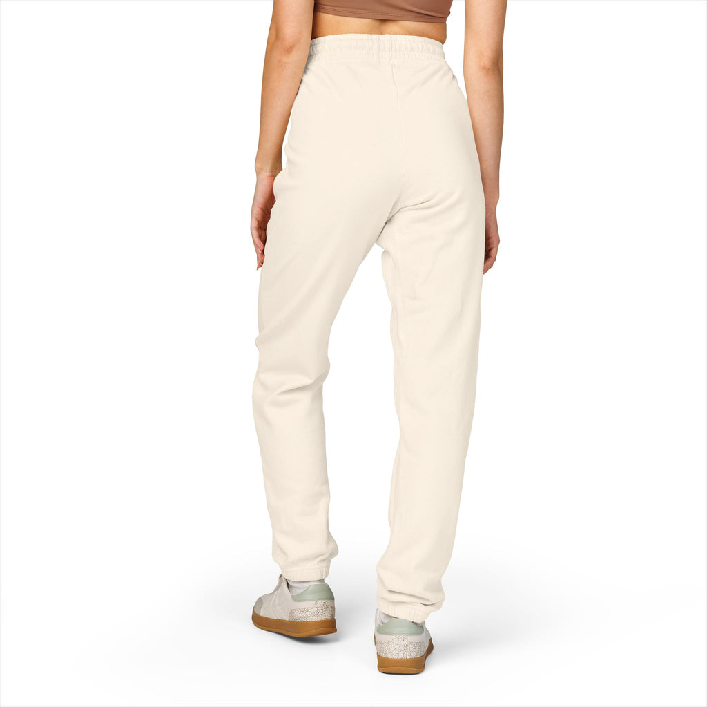 ZAVA Vertical Logo Sweatpants — Garment-Dyed Fleece Joggers