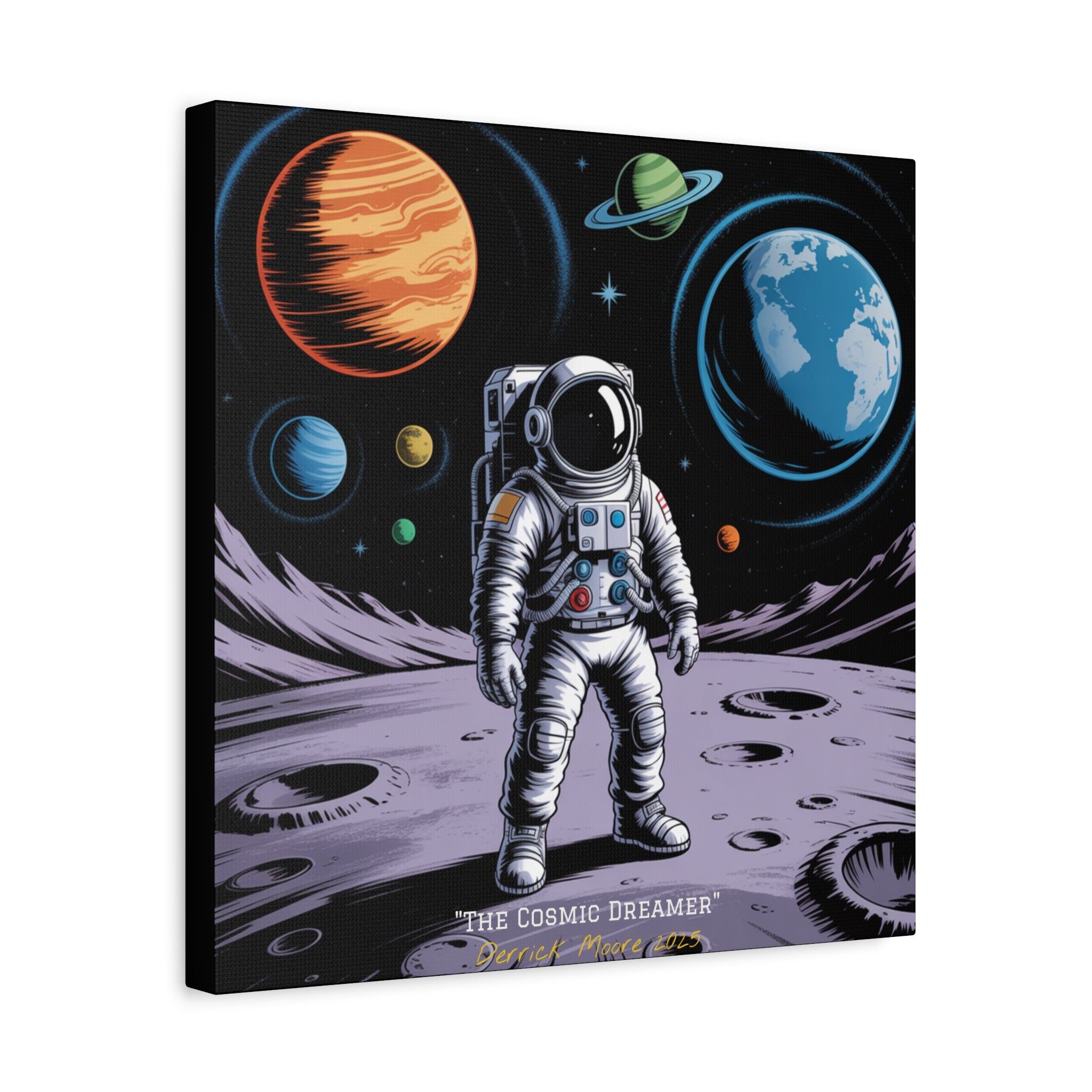 "The Cosmic Dreamer" 2025 - Matte Stretched Canvas Wall Art