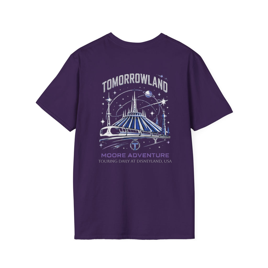 Tomorrowland 'Moore Adventure' Logo T‑Shirt — Retro Space Adventure Graphic Tee