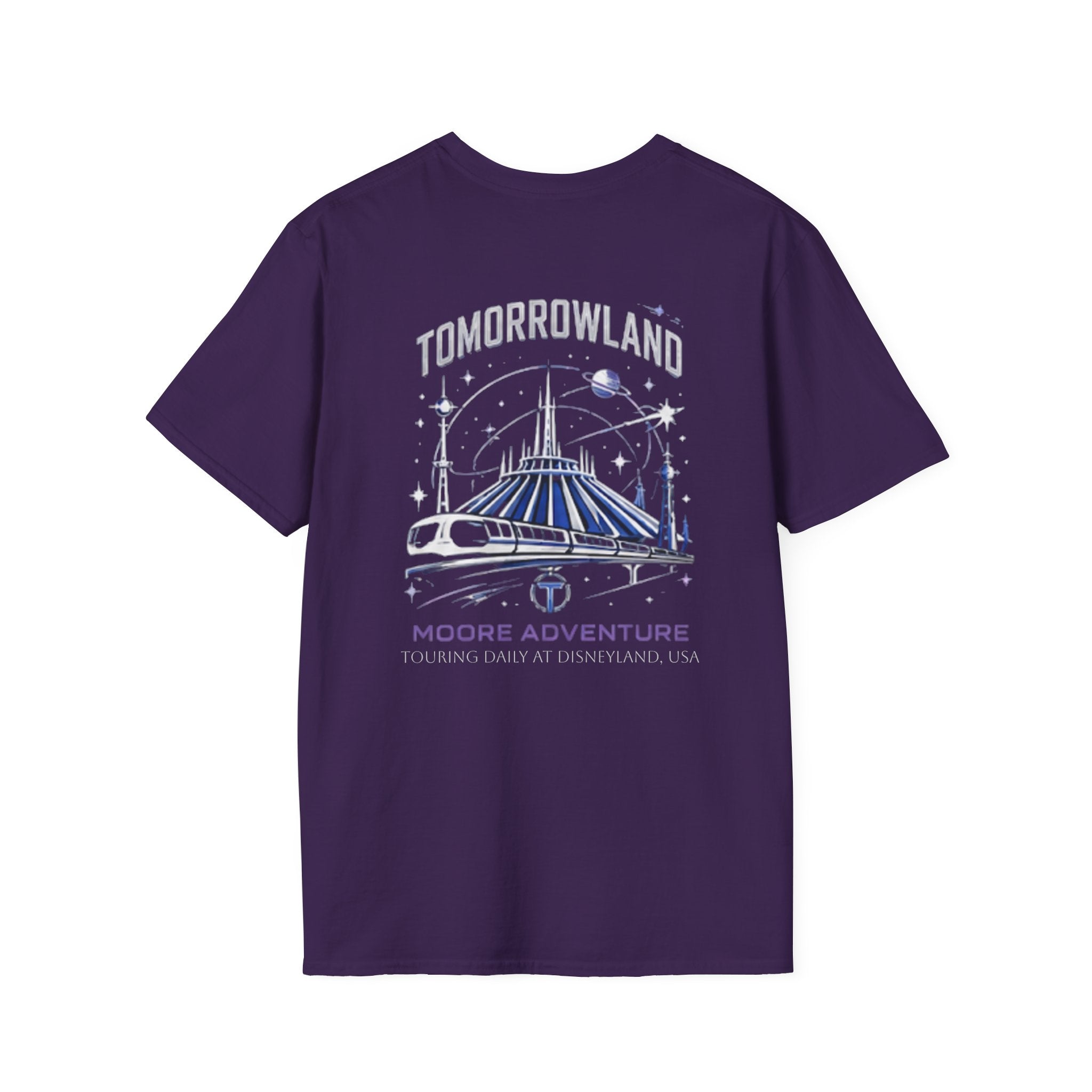 Tomorrowland 'Moore Adventure' Logo T‑Shirt — Retro Space Adventure Graphic Tee
