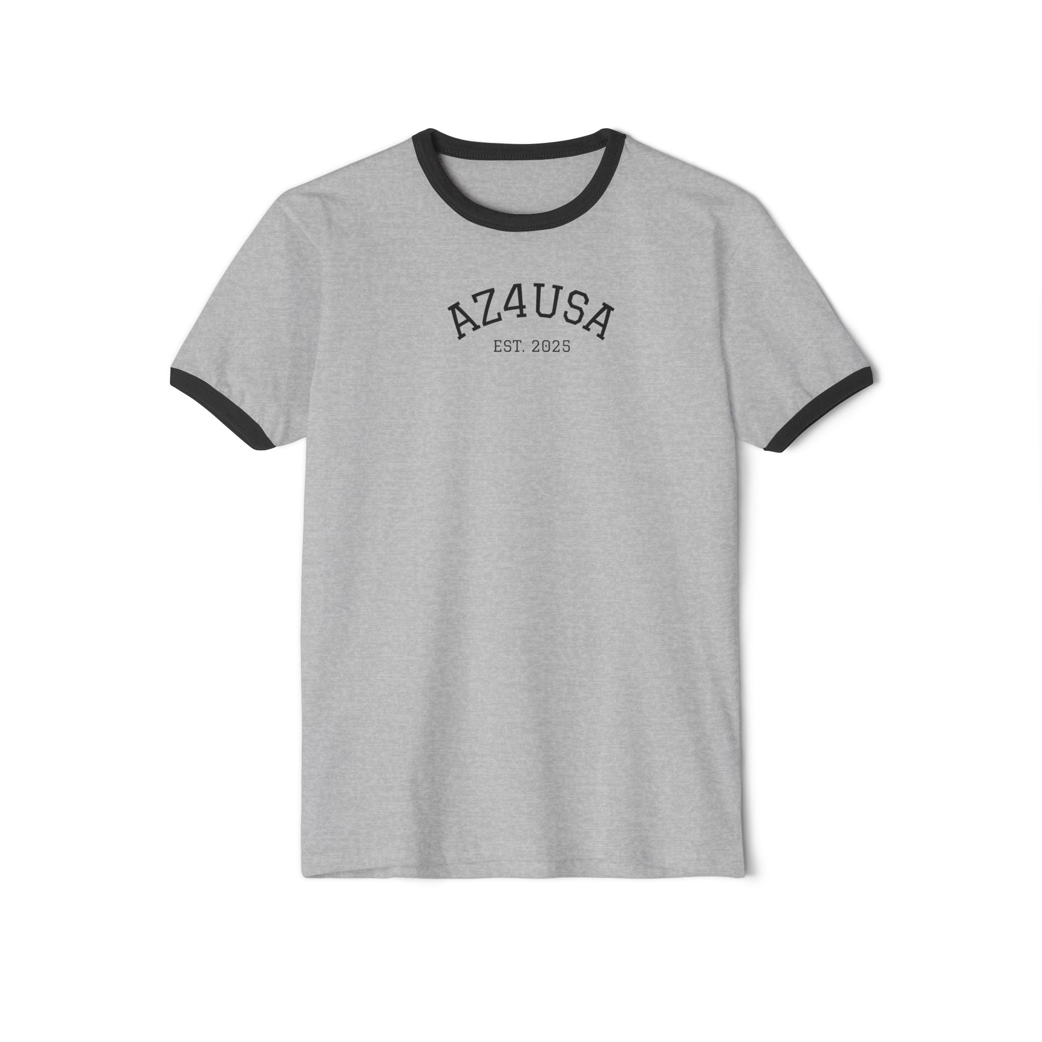 Arizona Flag Cotton Ringer T-Shirt, Vintage Ringer Tee, Unisex Soft Cotton Shirt, Casual Everyday Wear, AZ Pride Apparel
