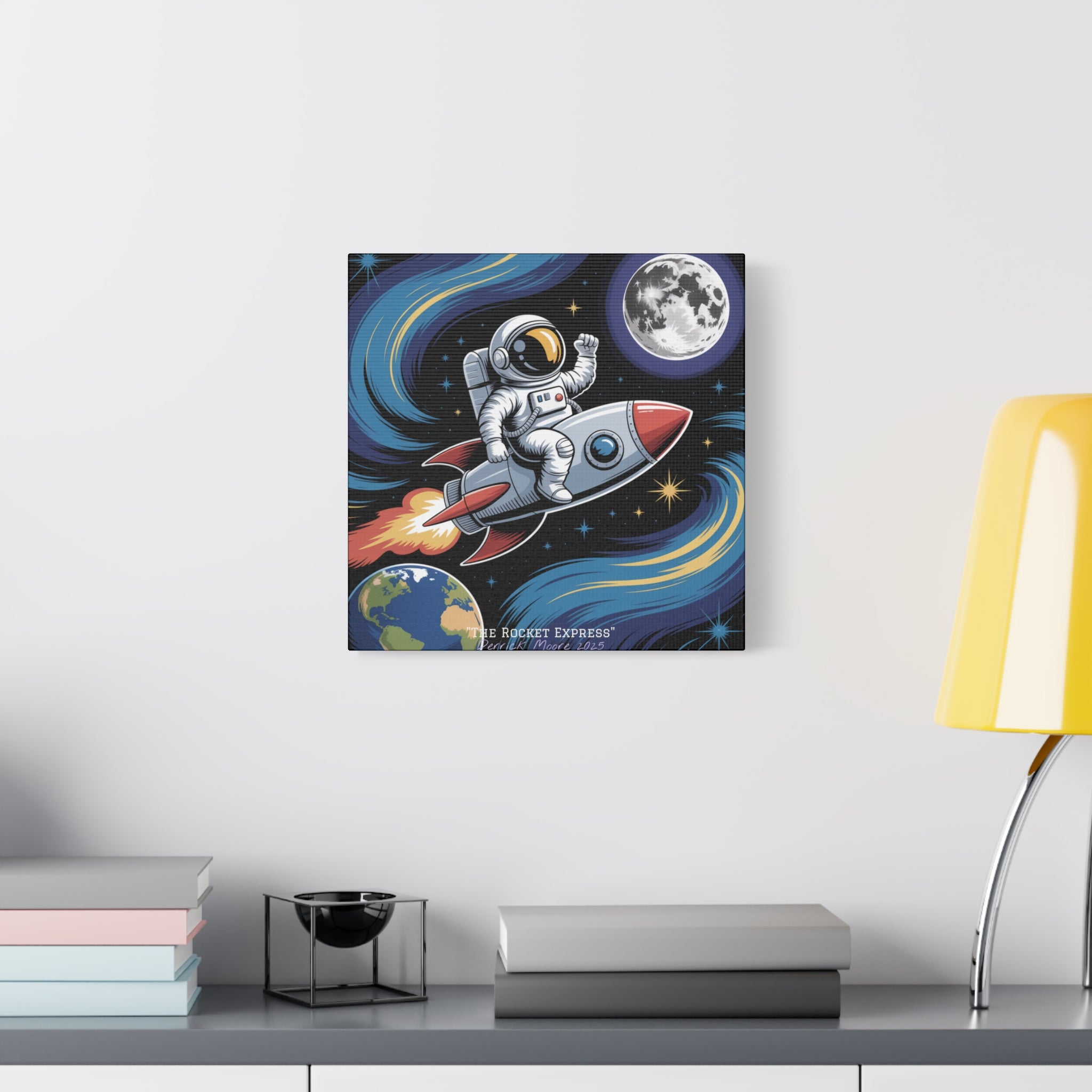 "The Rocket Express" 2025 - Matte Stretched Canvas Wall Art