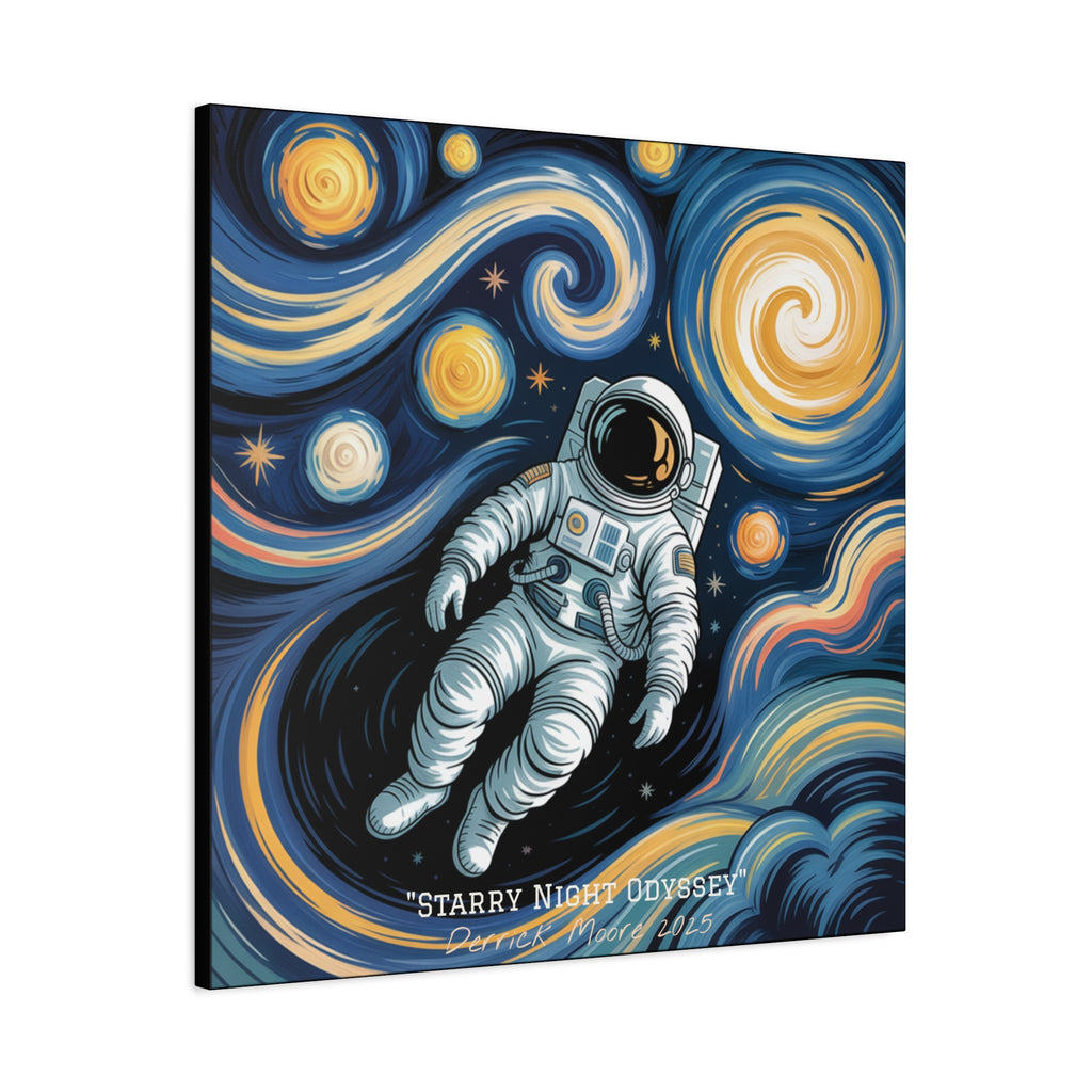 "Starry Night Odyssey" 2025 - Matte Stretched Canvas Wall Art