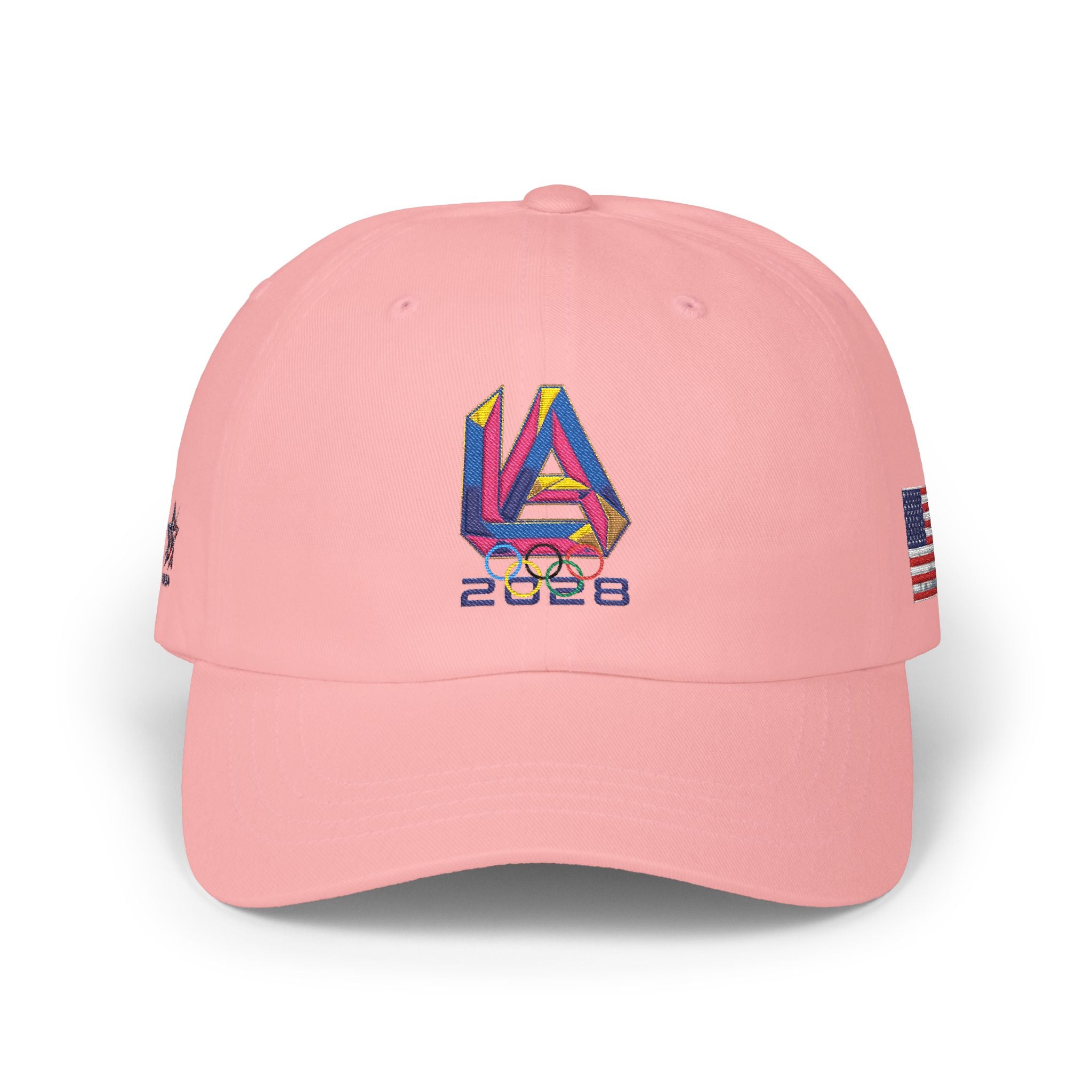 2028 VA Dad Cap – Retro Multicolor Embroidered Baseball Hat with American Flag