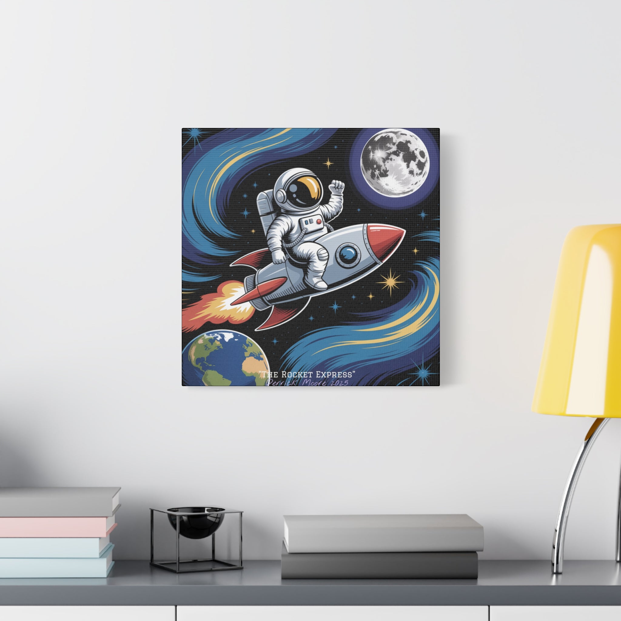 "The Rocket Express" 2025 - Matte Stretched Canvas Wall Art