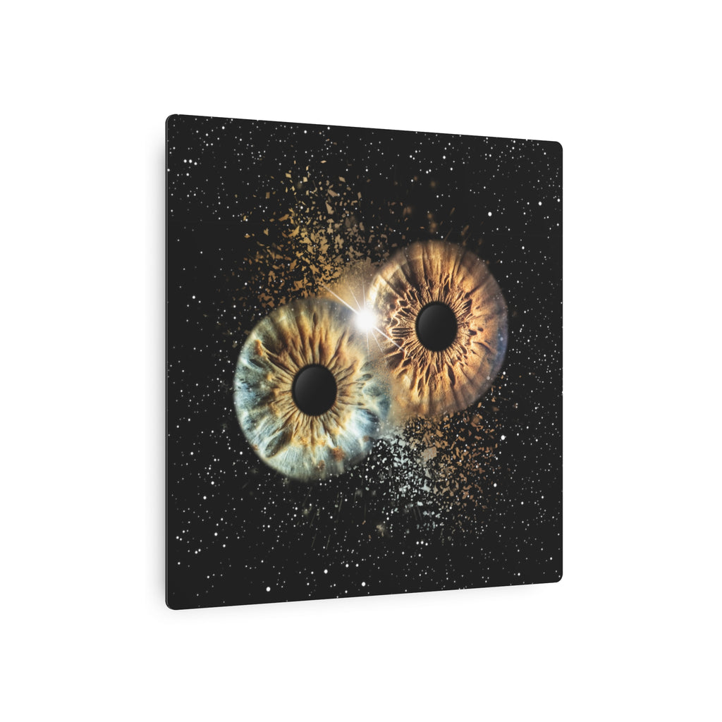 Iridescent Eye Metal Art Sign — Cosmic Iris Wall Decor