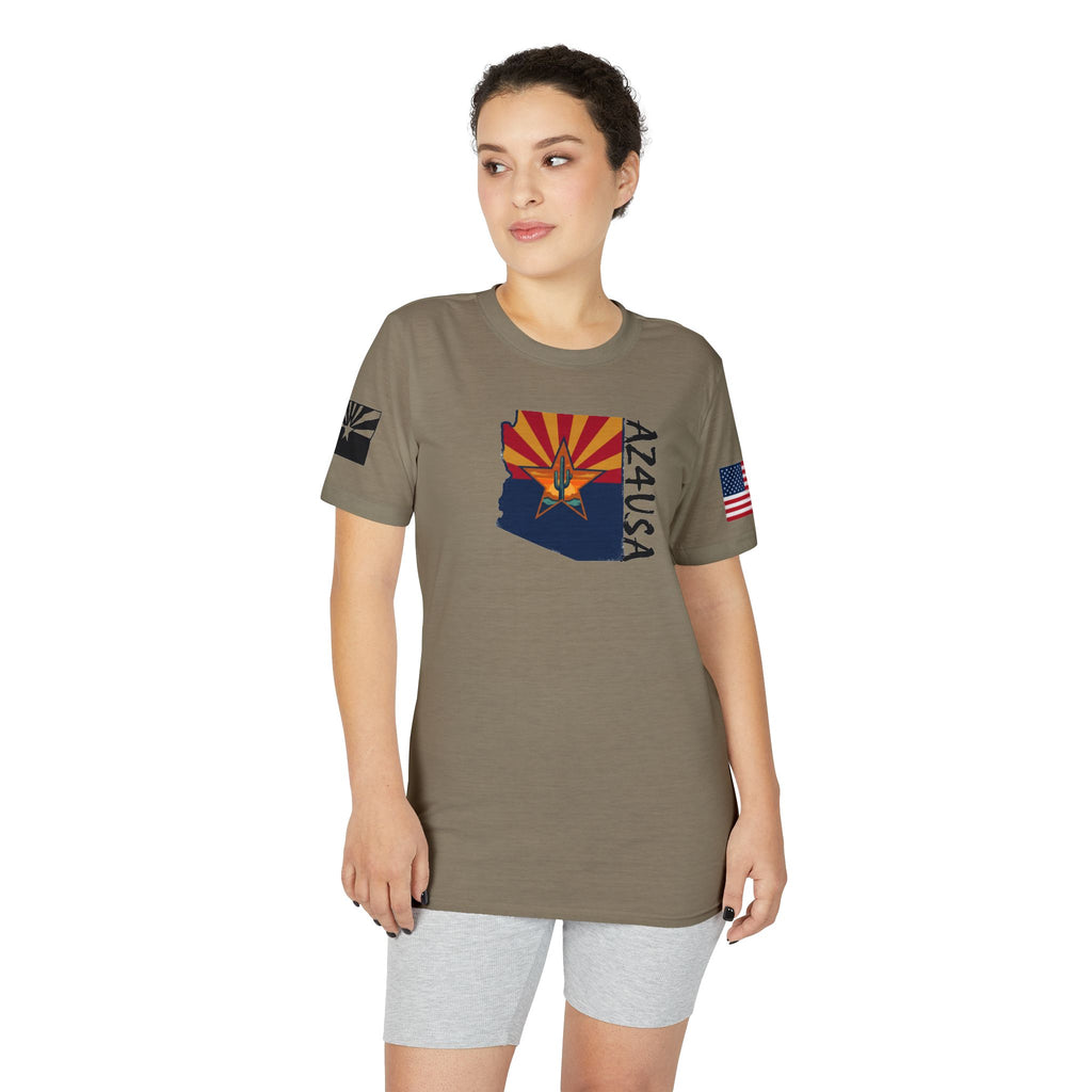 Arizona Flag "AZ4USA" Team T-Shirt — State Pride Running/Team Shirt