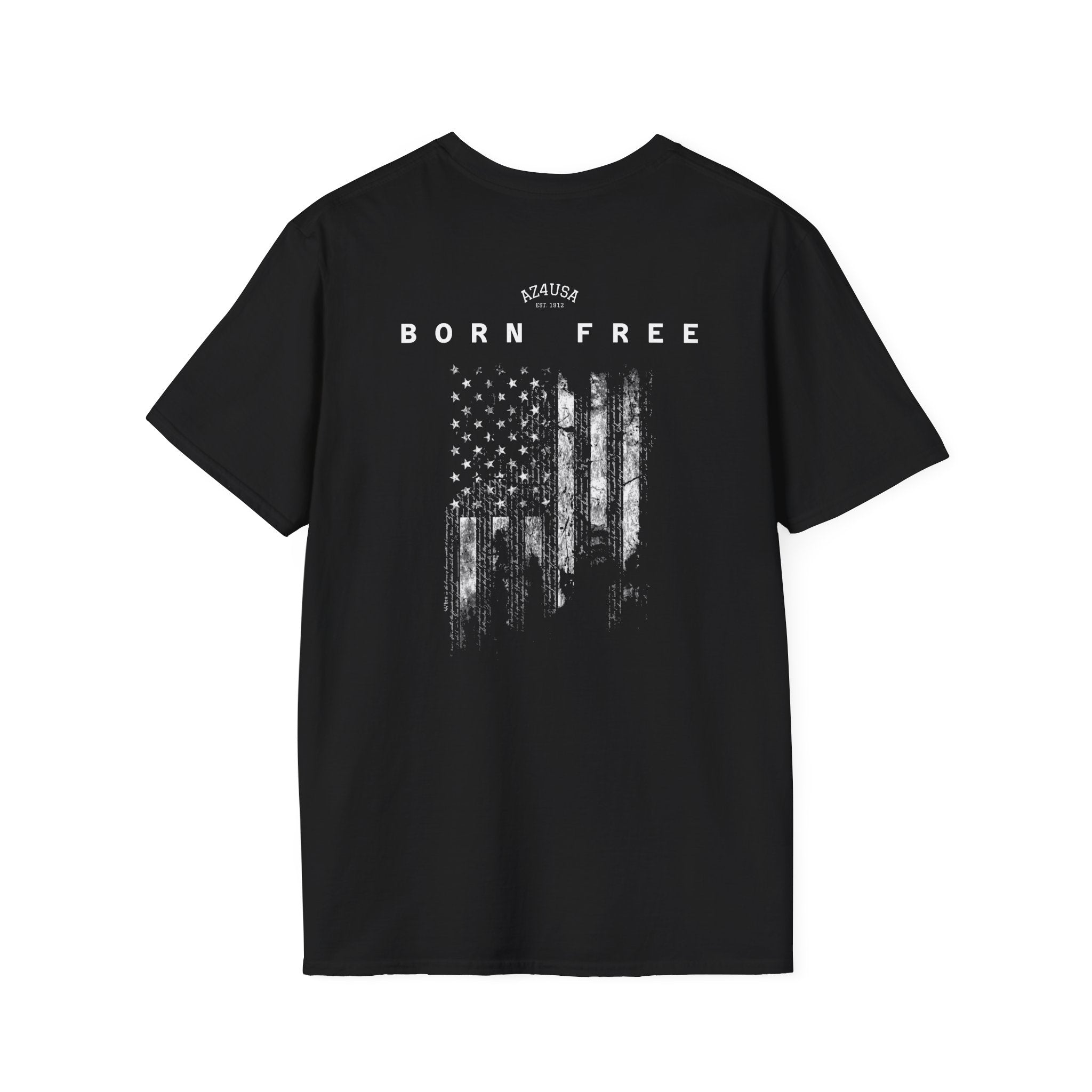 Arizona Flag Pocket Unisex Softstyle T-Shirt, Casual Wear, Summer Style, Gift for Travelers, Fourth of July Tee, Outdoor Adventure Shirt