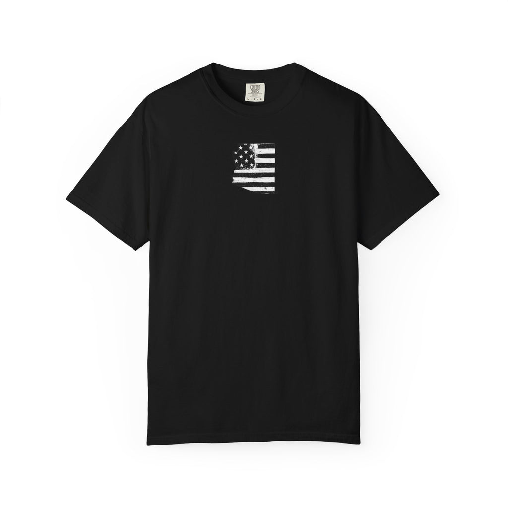 Arizona Flag Tee - Born in America, American Pride Shirt, Unisex Graphic T-Shirt, Arizona Themed Apparel, Patriotic Gift