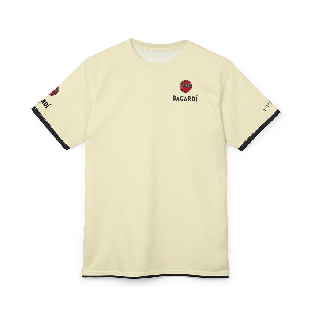 Bacardi Logo Ringer Tee — Cream Cut & Sew T-Shirt