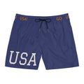 USA Olympic Swim Shorts — Men’s Mid-Length Patriotic Beach Trunks