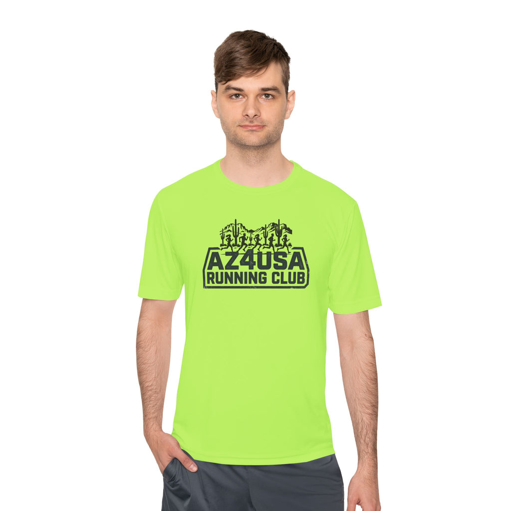 Az4USA Running Club Moisture-Wicking Tee — Trail Skyline Graphic