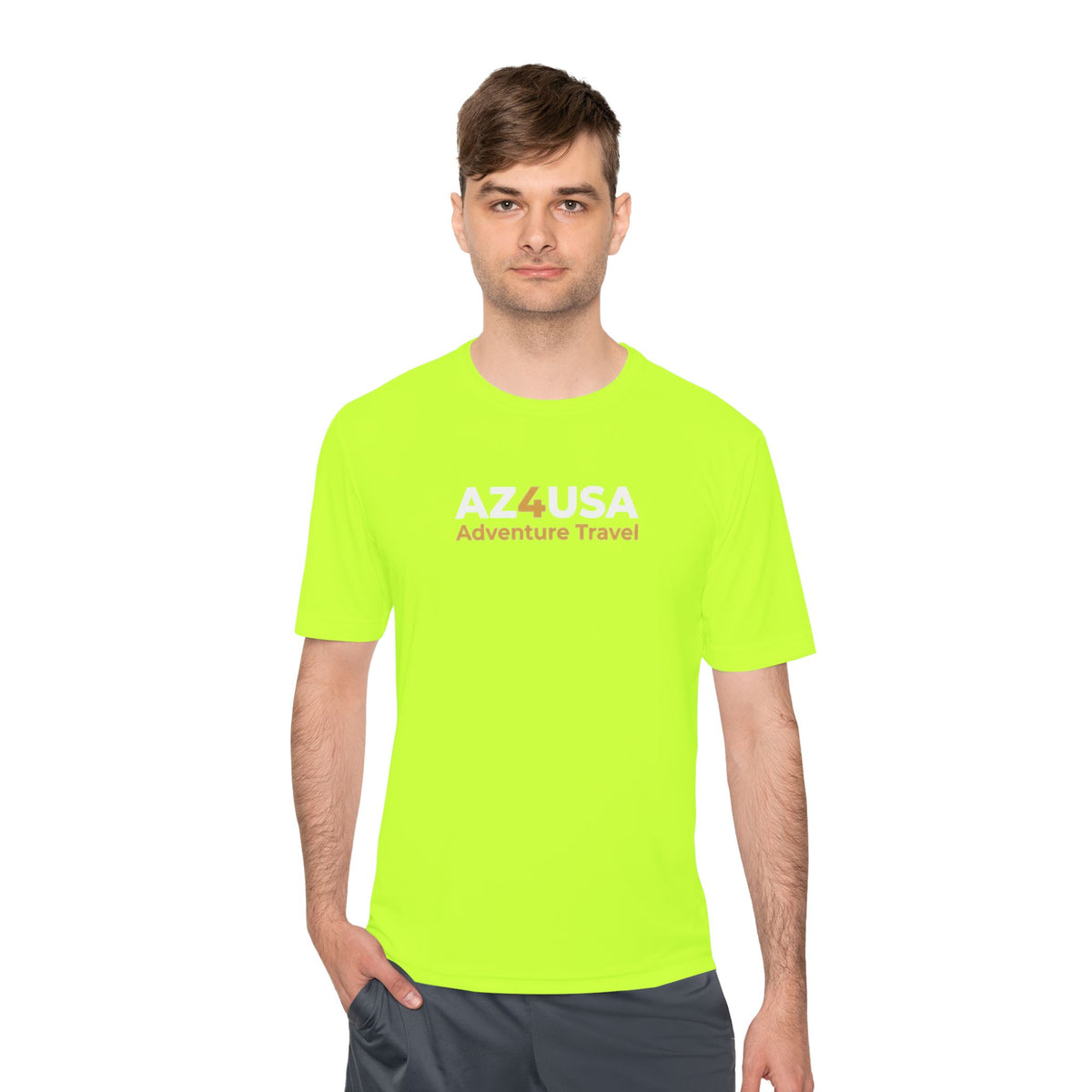 Adventure Travel Tee — “Adventure with a Sting!” Graphic Moisture-Wicking Shirt