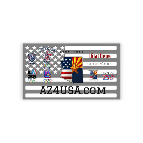 Arizona Flag USA Business Cards — Patriotic AZ4USA.com Networking Cards