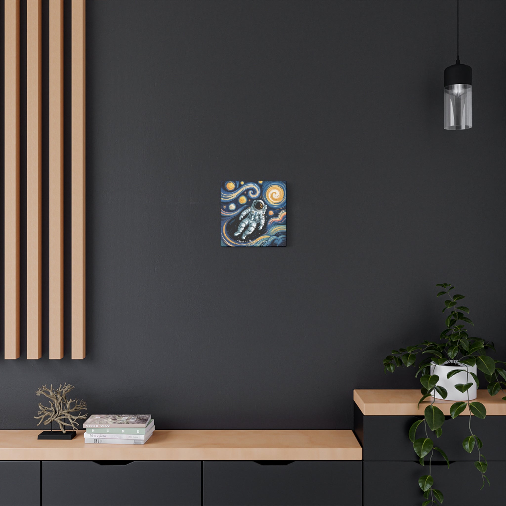 "Starry Night Odyssey" 2025 - Matte Stretched Canvas Wall Art