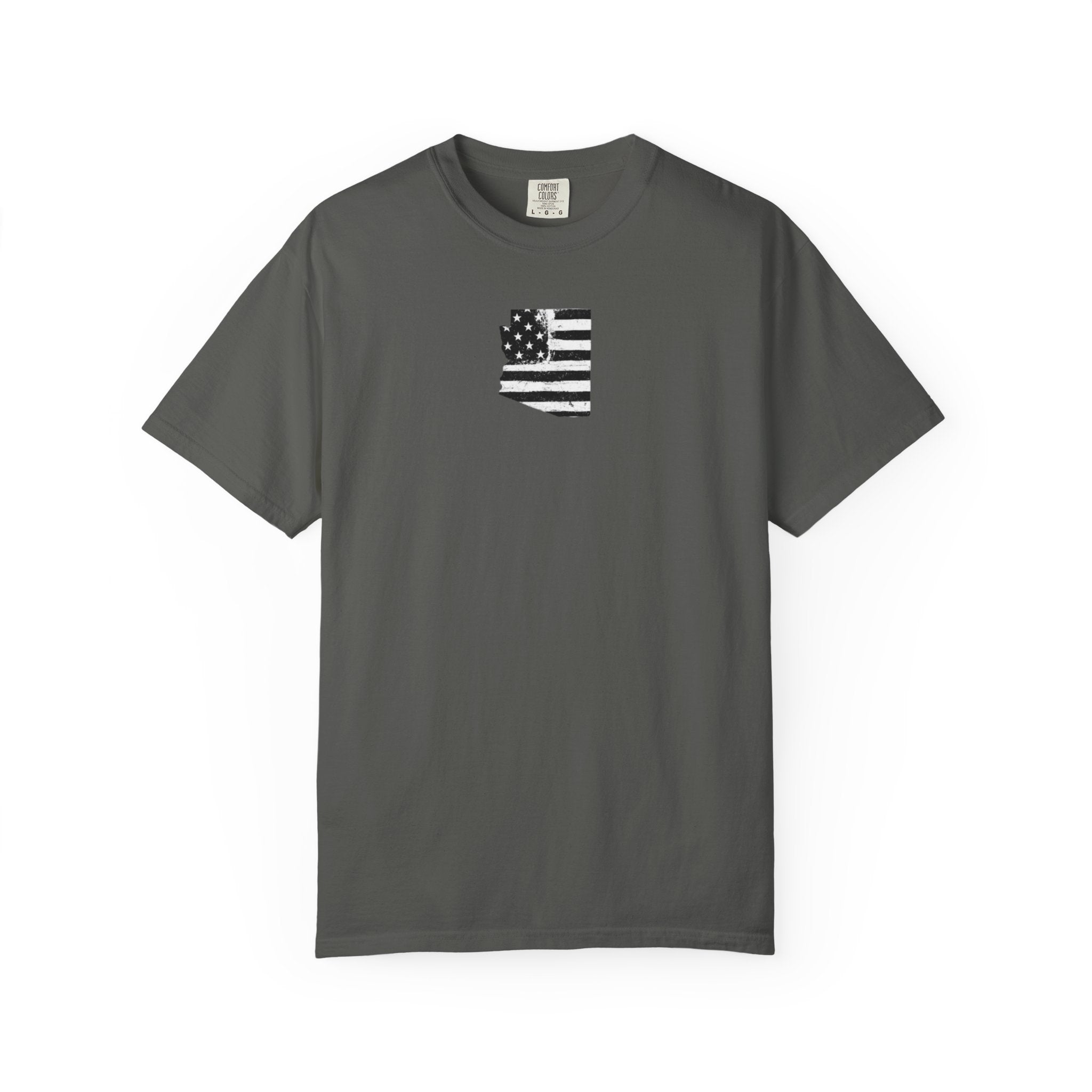 Arizona Flag Tee - Born in America, American Pride Shirt, Unisex Graphic T-Shirt, Arizona Themed Apparel, Patriotic Gift