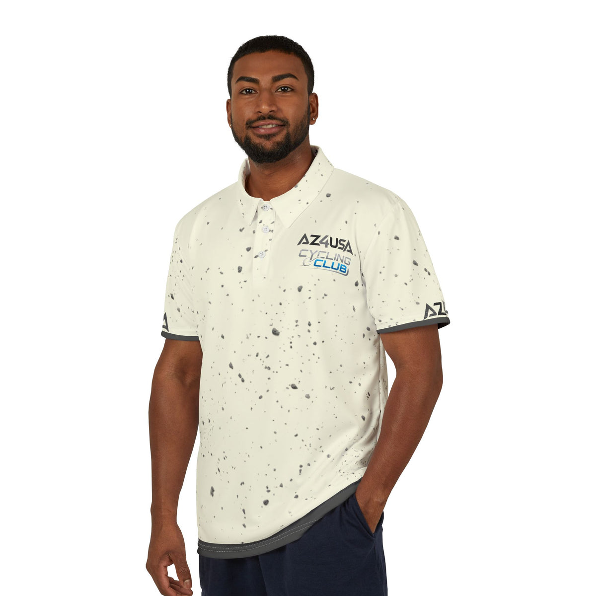 Copy of Core Media Services Desert Storm Polo Shirt — Speckled Logo Polo
