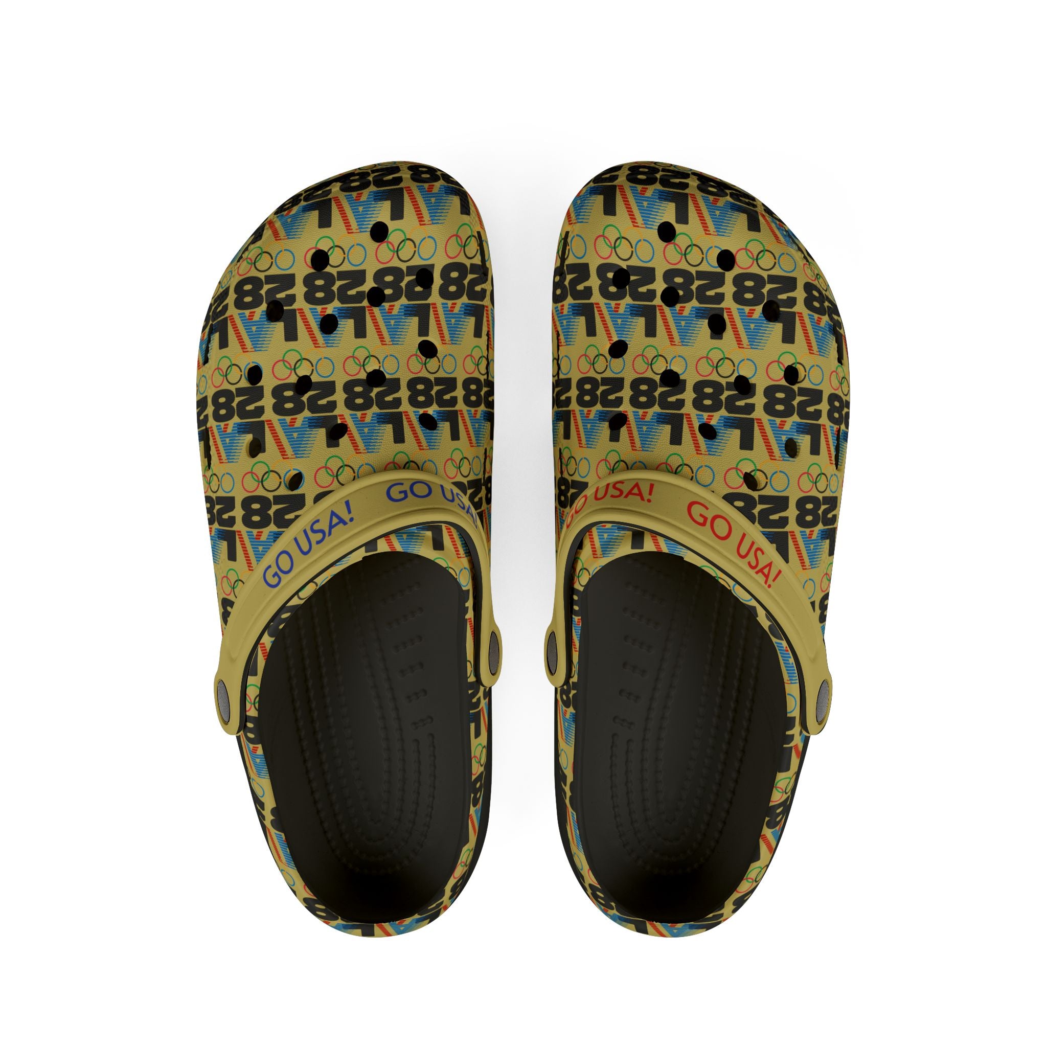 Go USA Pattern EVA Foam Clogs - Lightweight Slip-On Garden Shoes