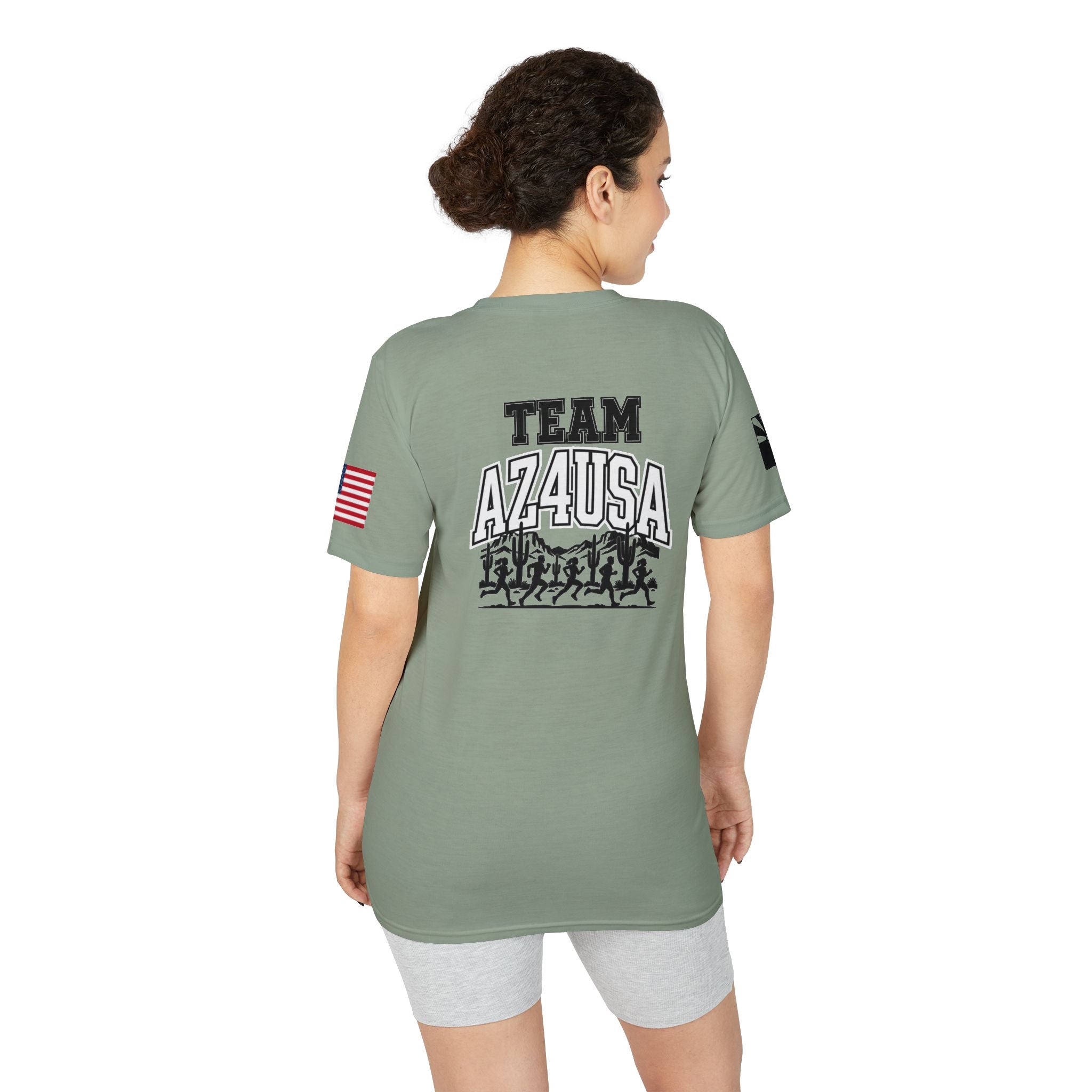 Arizona Flag "AZ4USA" Team T-Shirt — State Pride Running/Team Shirt
