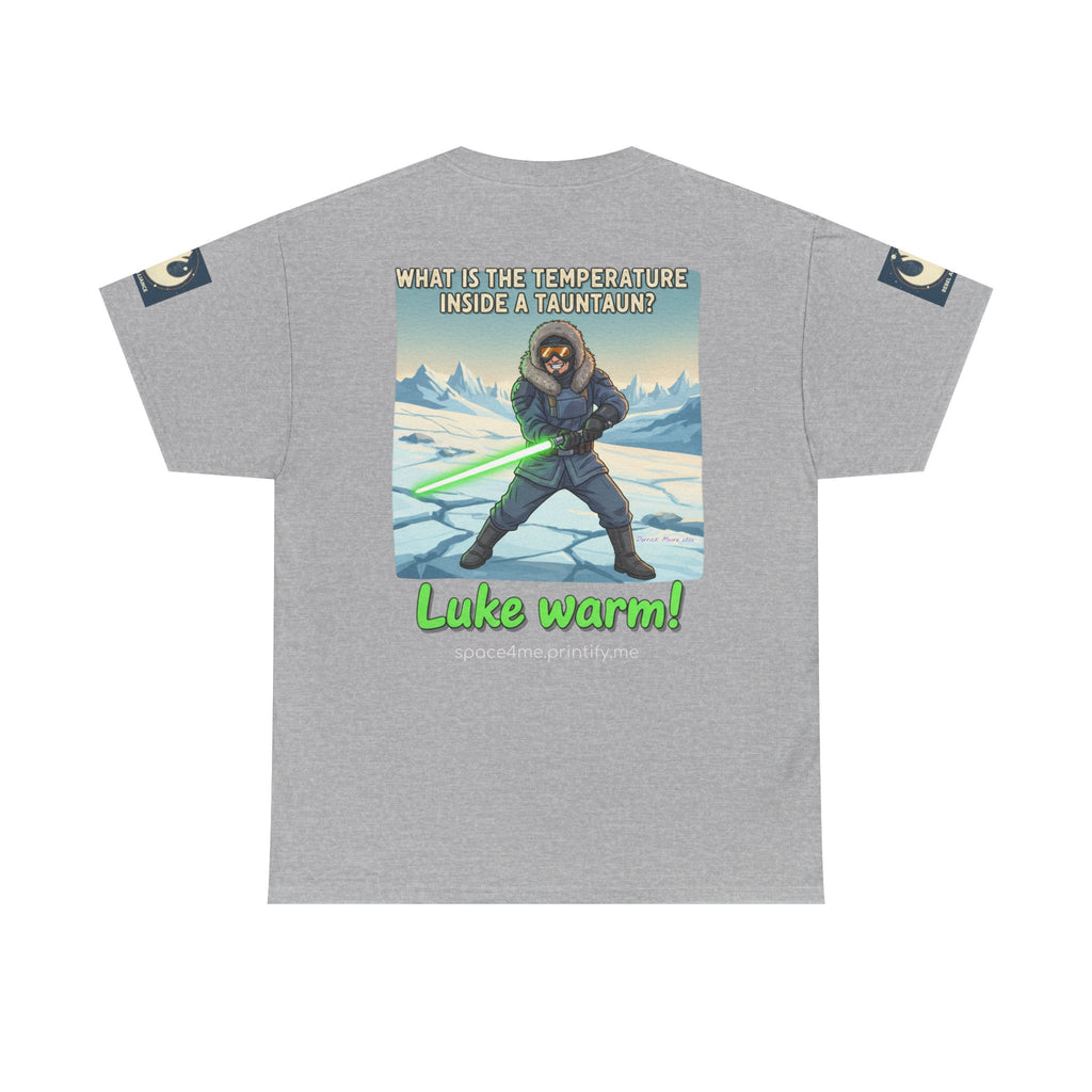Luke Warm! Star Wars Luke Skywalker Tauntaun Joke T-Shirt Rebel Alliance