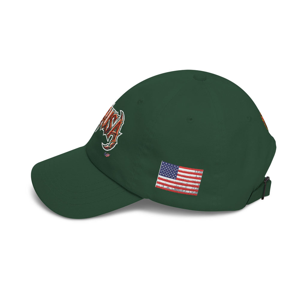 Dad Cap — Retro Grunge Scorpion Patch Baseball Hat