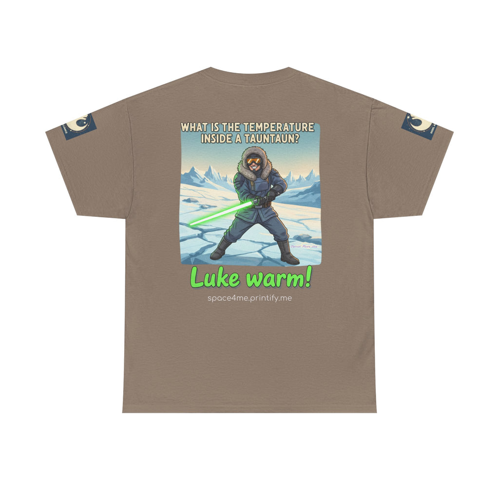 Luke Warm! Star Wars Luke Skywalker Tauntaun Joke T-Shirt Rebel Alliance